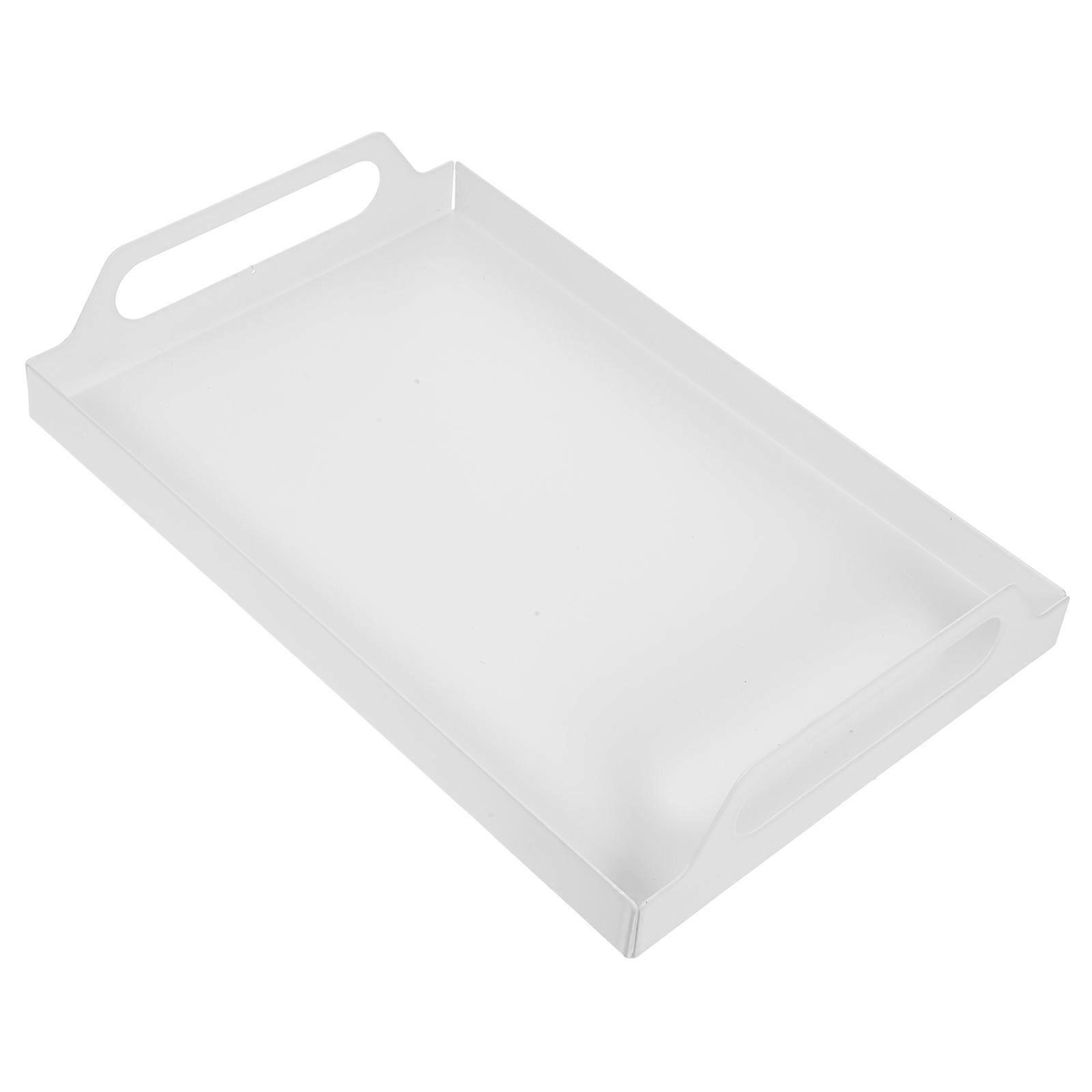 Fruit Tray Rectangular Service Plate Dining Table 11.8×7.9×2.1in Iron 1Pack