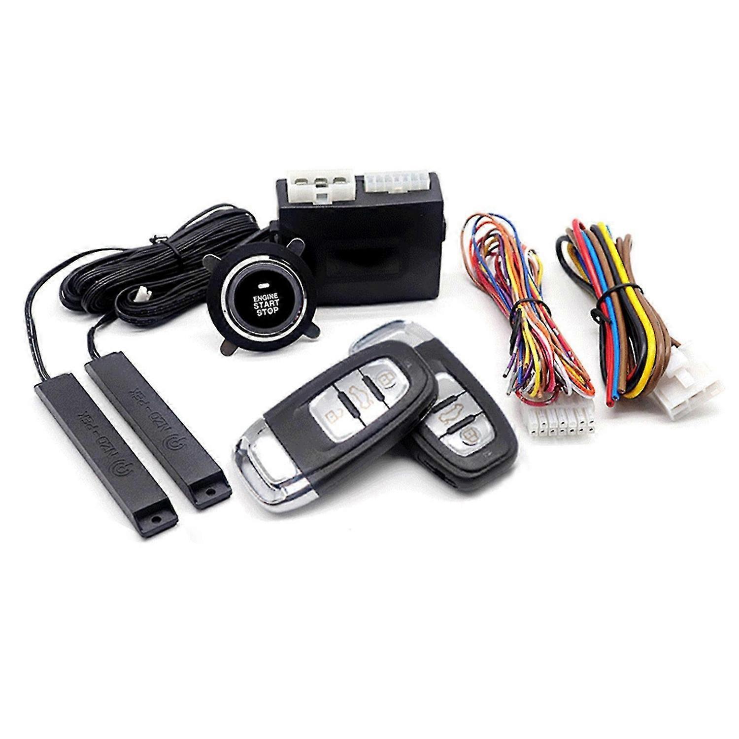 Car Keyless Remote Entry Engine Start Alarm System Push Button Starter Stop Kits FT