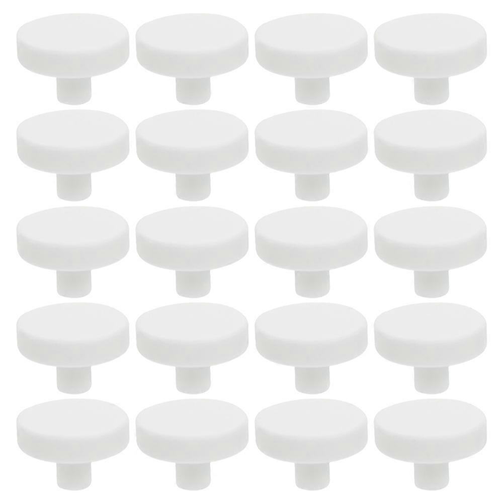 Hexagon Fish Tank Coral Plugs 20Set T Shaped For Aquarium Ornaments And Coral Support White