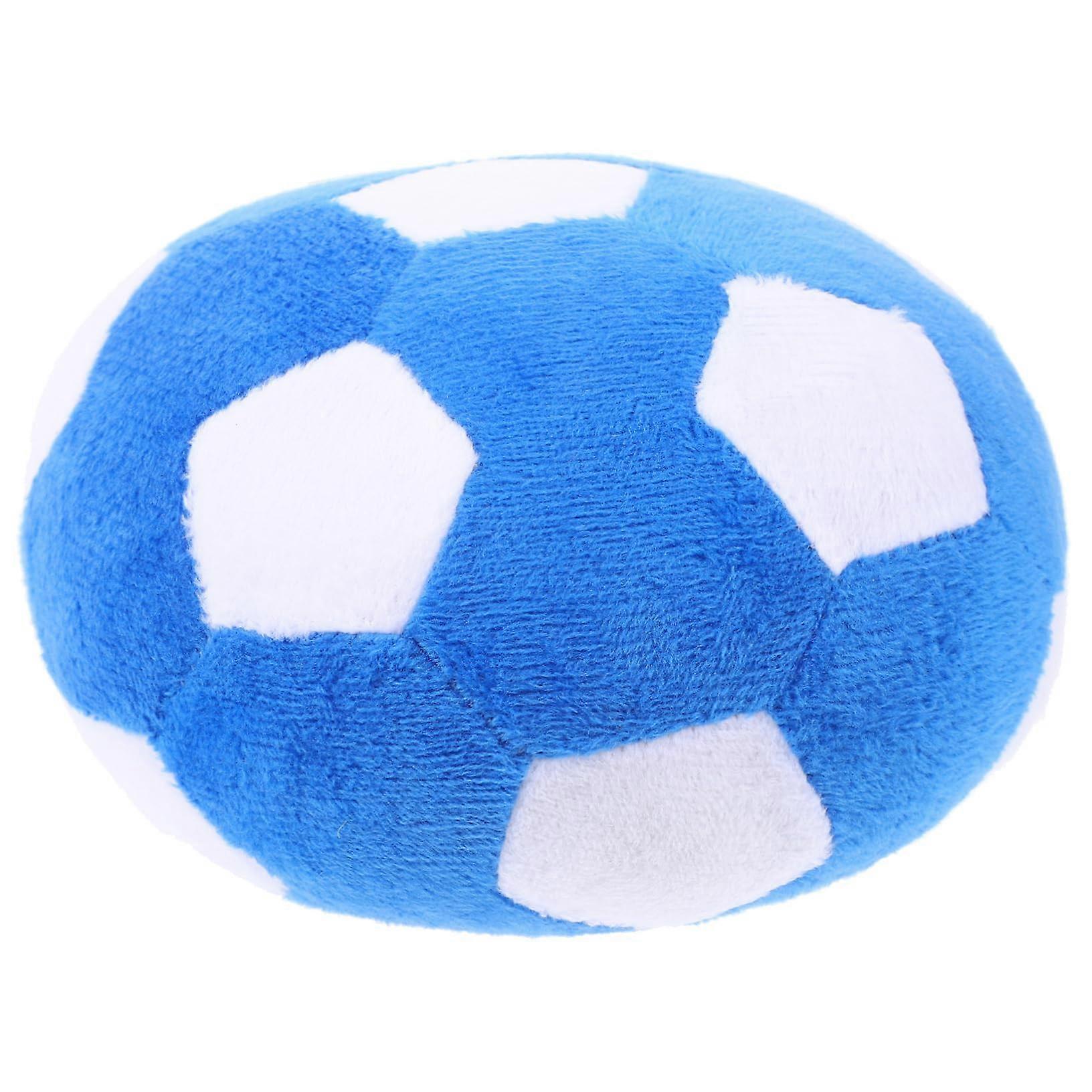 Pet football toy Soft chew toy Interactive dog toy Fluffy soft for dogs Dog chew toy Dog ball Dog toy ball Cute sky blue plush