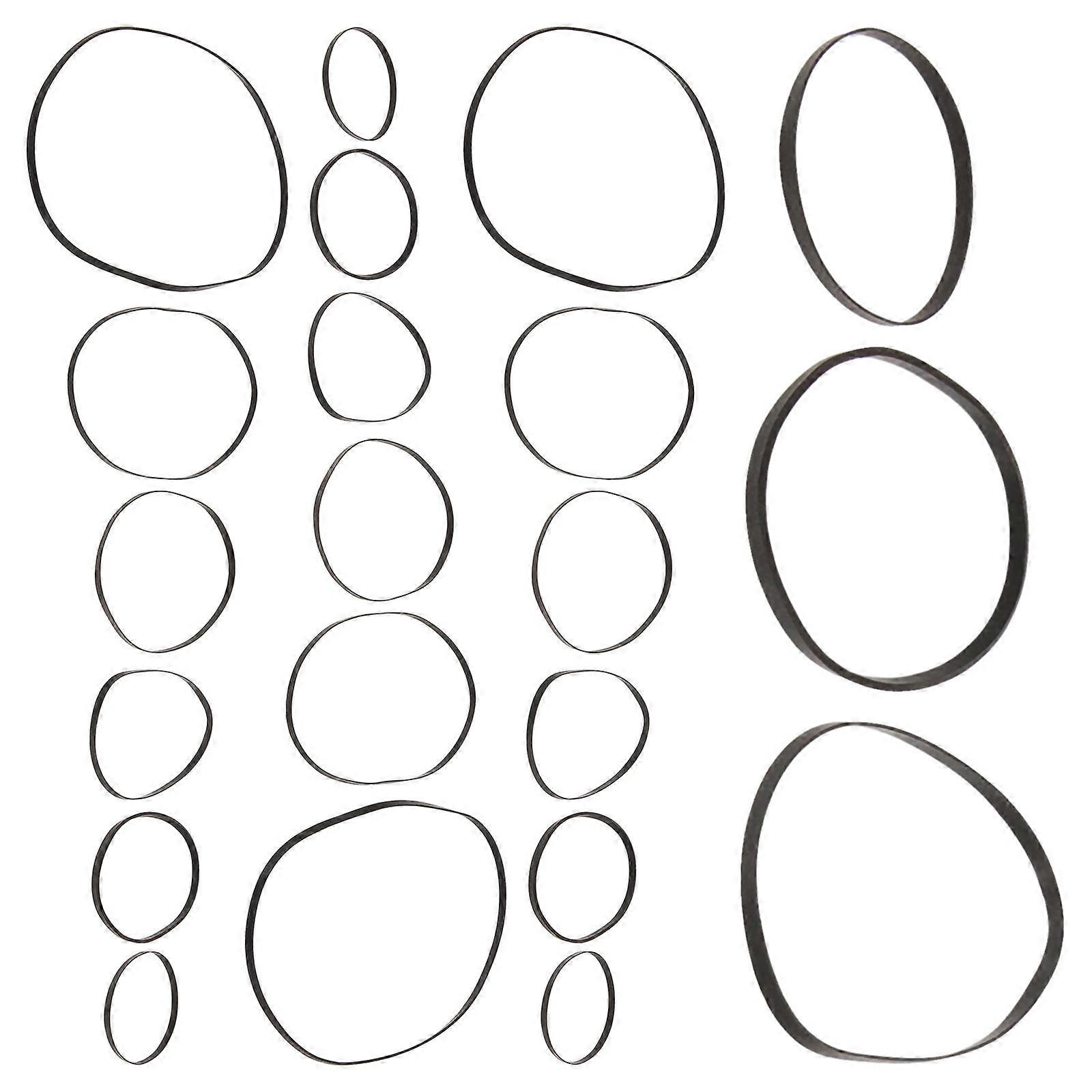 Rubber Drive Belts for Cassette Recorder Personal Stereo Vibration Absorption 50Pcs