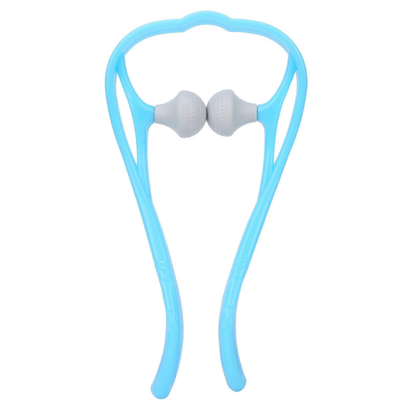 ハンドローラーネックマッサージツールトリガーポイントネックショルダーマニュアルセルフマッサージャーBlueYMMR)