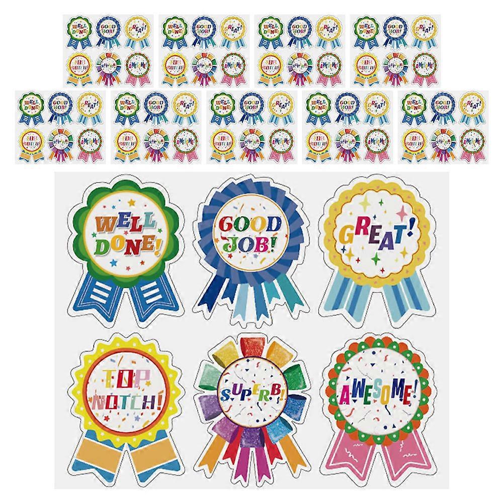 Classroom Teacher Supplies Set Reward Stickers Assorted Color 7.20X5.50X0.10CM Recognition 10PiecesBag