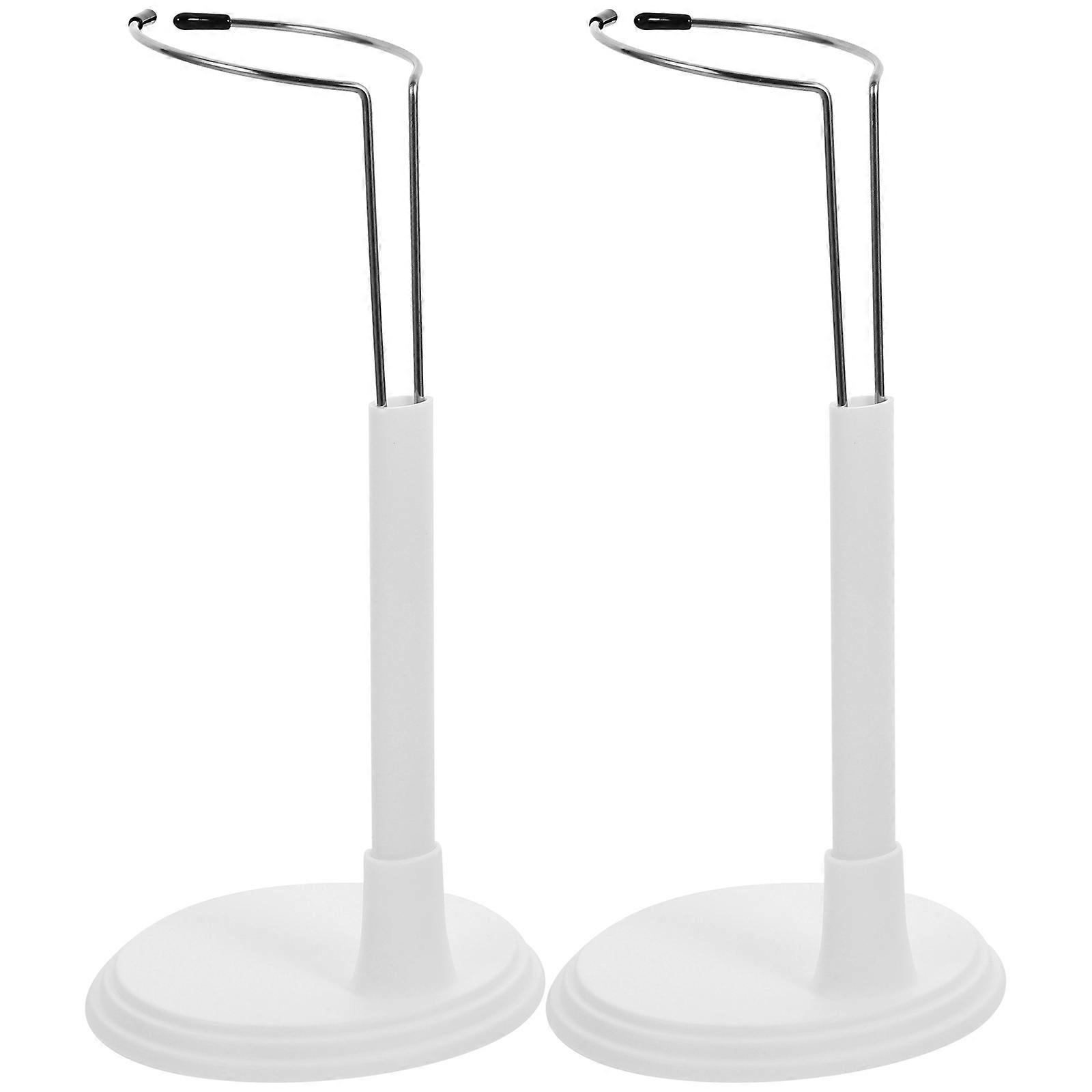 Creative Doll Stand White Portable Display Rack Storage Holder Space Saving Lightweight Bracket Support For Home Store Use