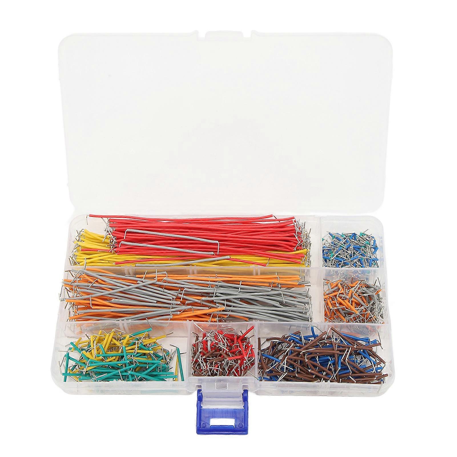 840PCS Breadboard Jumper Wire Flexible Breadboard Connecting Line Cable with Storage Box 