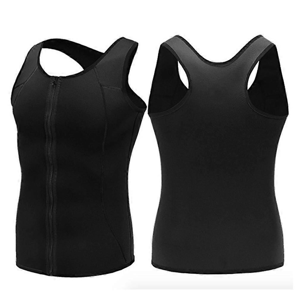 Men Slimming Undershirt Compression Workout Shirt For Sports Fitted to the Skin 1Set