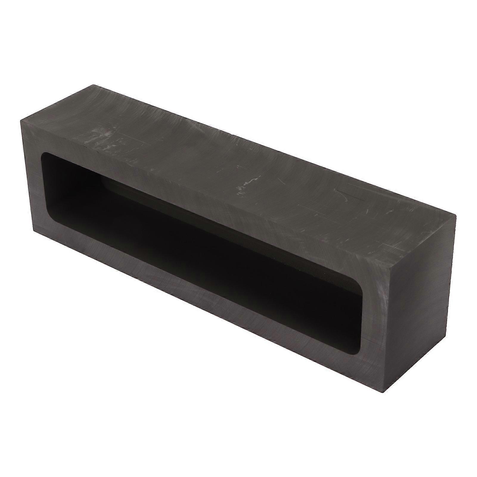 Graphite Ingot Mold 6.6lb Alchemy Capacity Rectangular Refining Graphite Casting Ingot Mould for Gold Silver Brass 