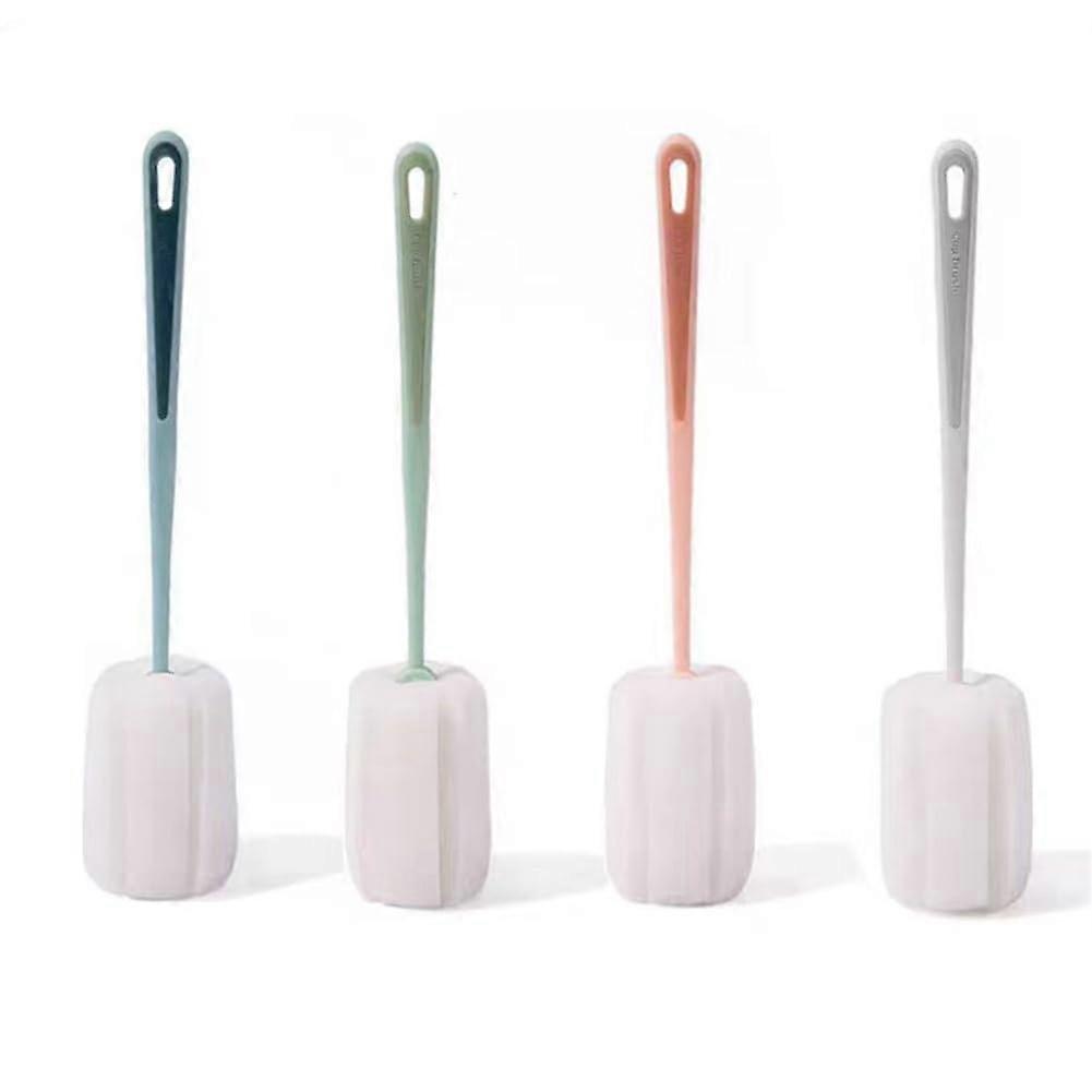 4 Pack Soft Sponge Bottle Cleaning Brush with Long Handle for Mugs Glasses Wine Bottles