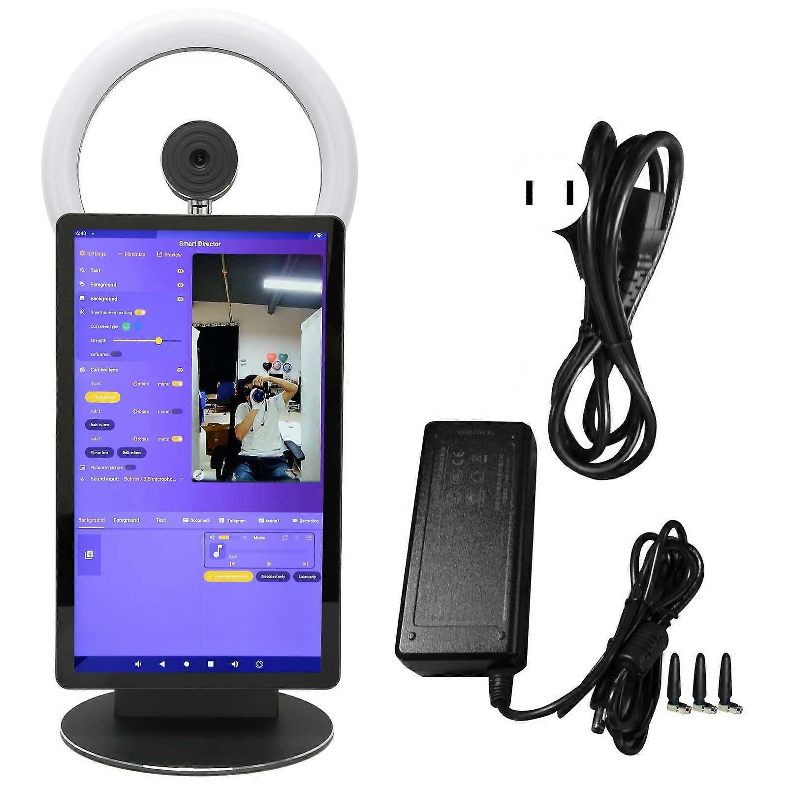 All-in-One Live Broadcast Machine, 15.6" Android 11, WiFi, Bluetooth 5.0, US Plug