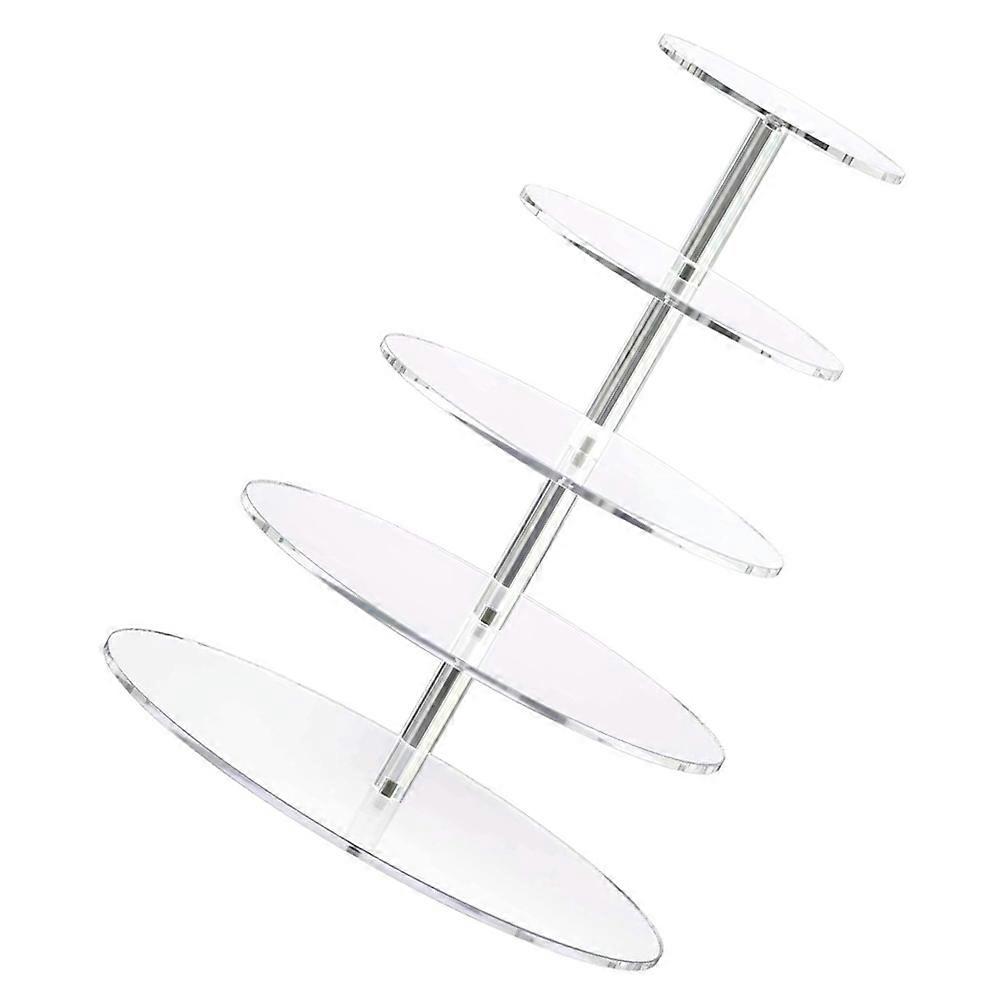 Cake Display Stand 5-Layer Round Shape Stable Structure For Event Planners Caterers Women 1Pcs