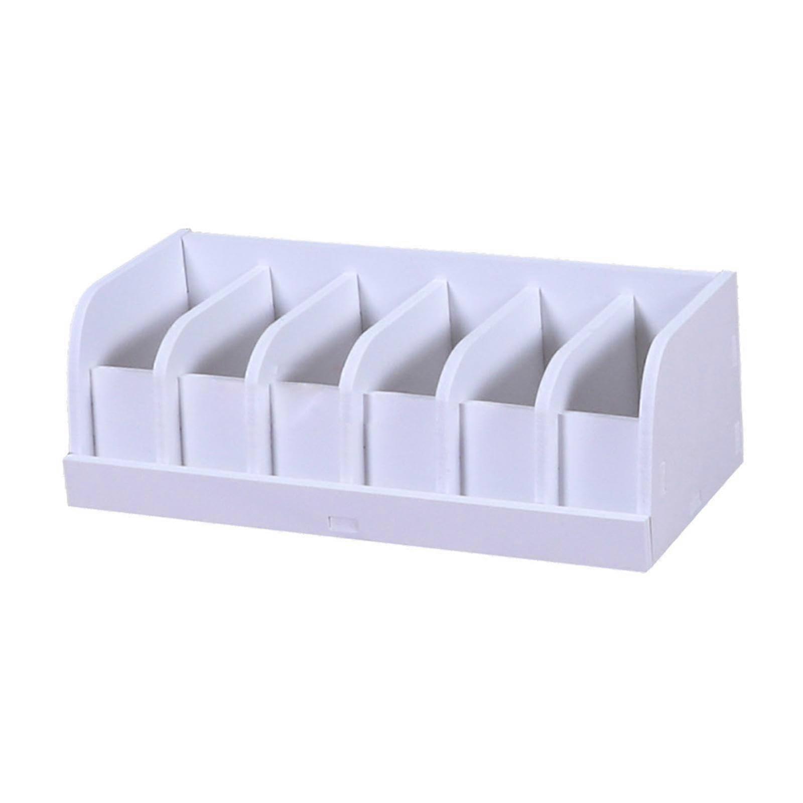 Belt Organizer Belt Display Case Storage Box Bow Tie Cosmetic Tie Case 6 Compartments for Indoor Wardrobe