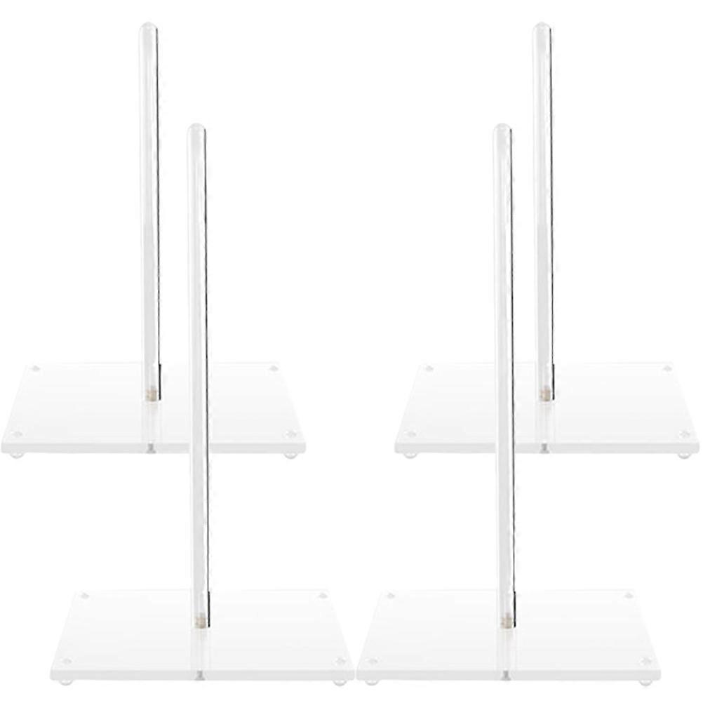 4pcs Clear Acrylic Donut Stands, Doughnut Display Holder Tower for Weddings, Birthdays, Parties – Sturdy & Practical Design for Shops & Kitchens
