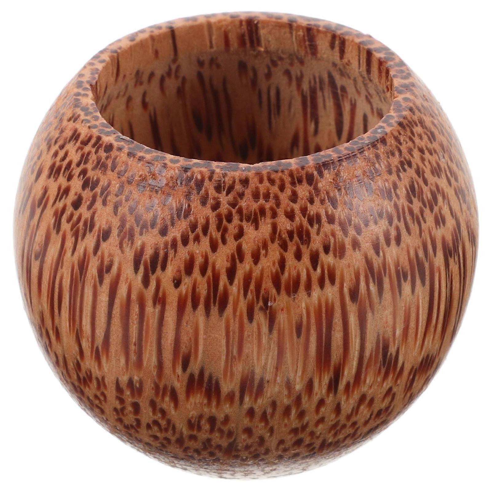 Wooden Wine Cup for Outdoor Use Round Multi use Mug 1 Set Wooden Travel Mug for Tea Camping Beer