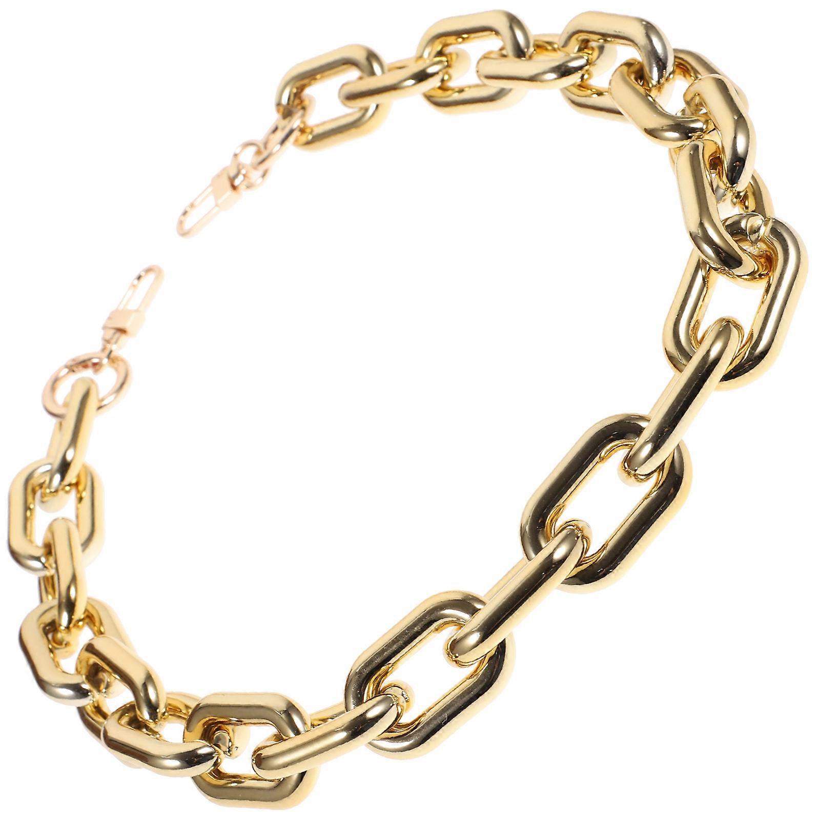 Gold Crossbody Chain Strap for Handbag Replacement – Detachable Design, Versatile Bag Accessory for Shoulder and Handheld Use