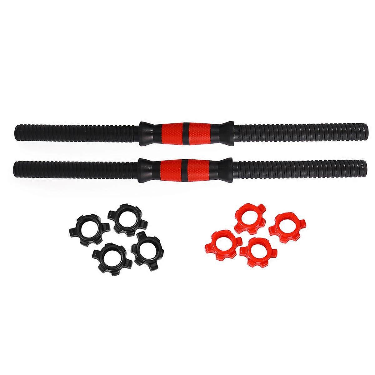 Dumbbell Connecting Rod Barbell Grip Rod for Fitness Use 1Set Red
