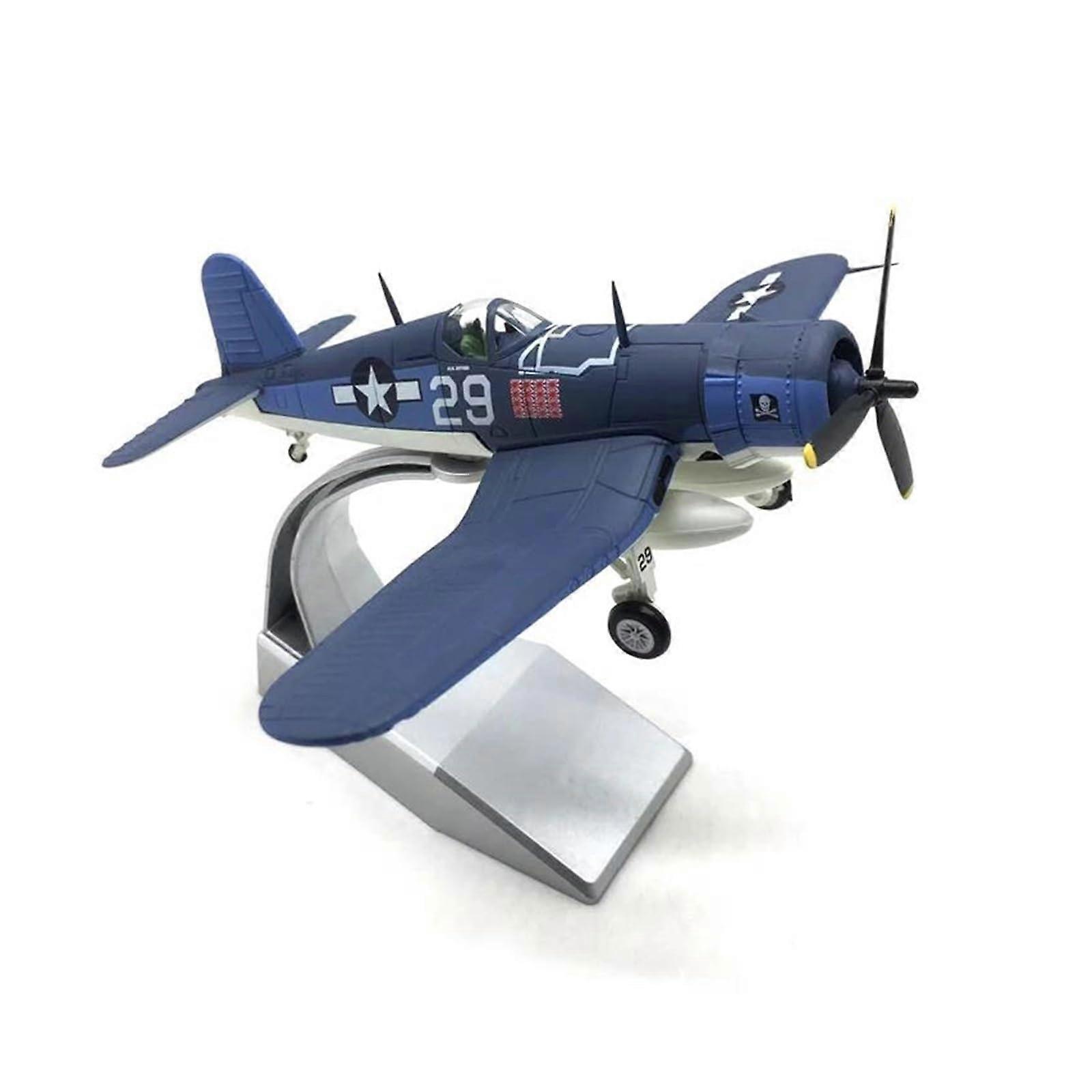 F4U Corsair 1/72 Die-Cast Metal Fighter Model, Navy Carrier-Based And Land-Based, Pre-Built Military Aircraft Replica
