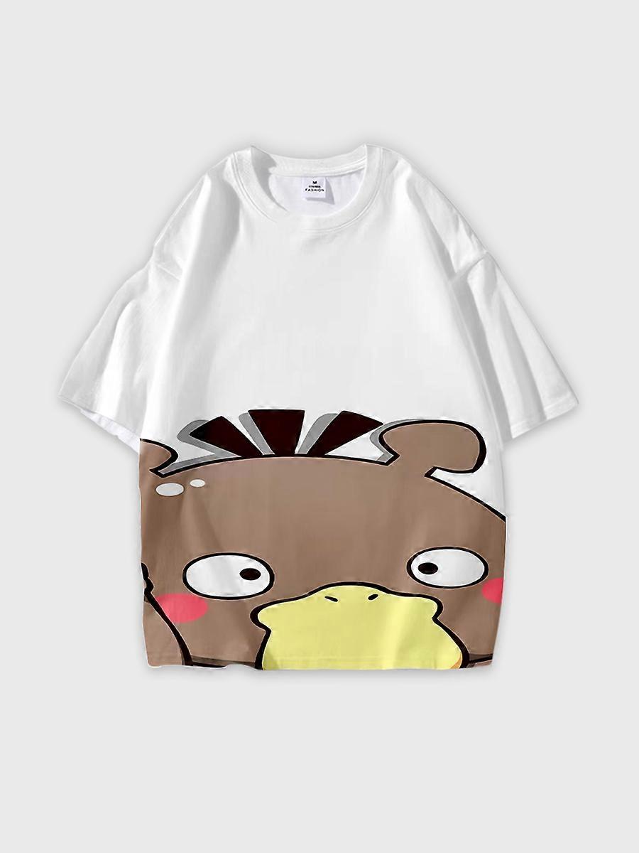 T-shirt round neck Cartoon Pattern loose short sleeve K331