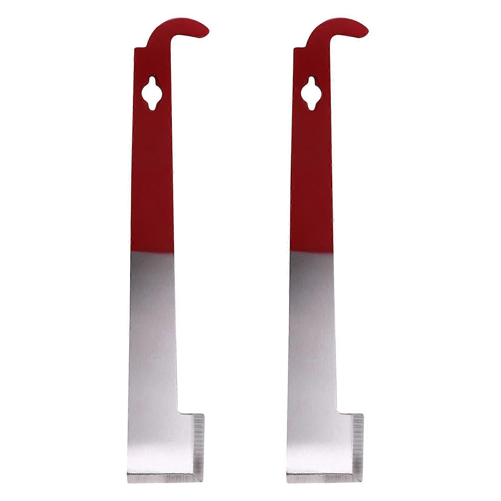 2 Pack Stainless Steel J Hook Bee Frame Lifter And Scraper Equipment