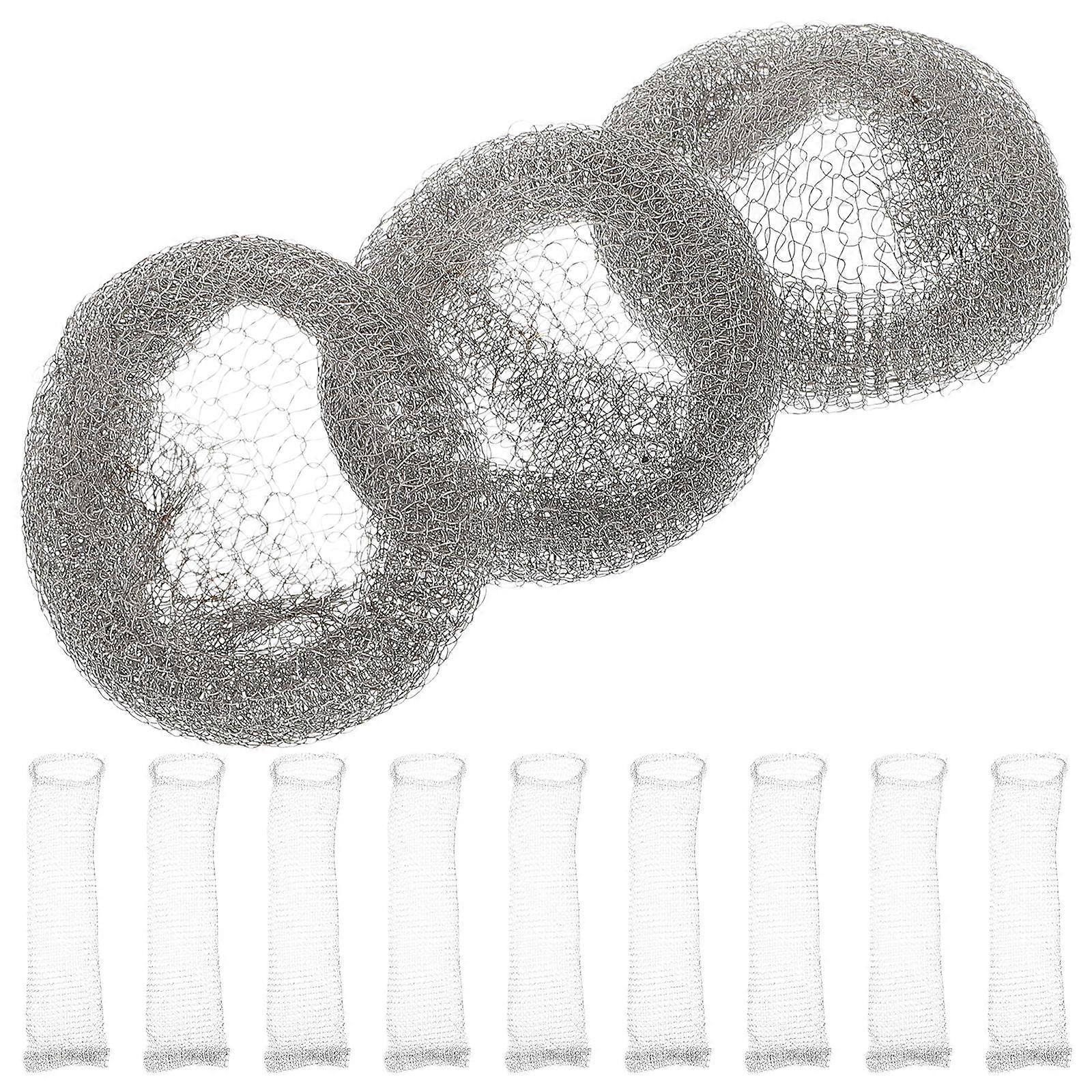 Washing Machine Hose Filter Lint Traps For Laundry Use Plastic And Metal 12Pcs