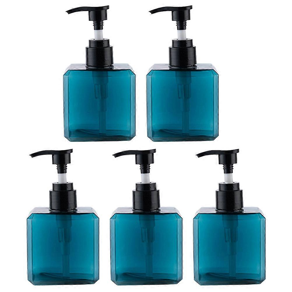 Portable Makeup Bottles Empty Cosmetic Containers Travelers Frequent Users 5Set Blue 13x7cm High-Quality Processing