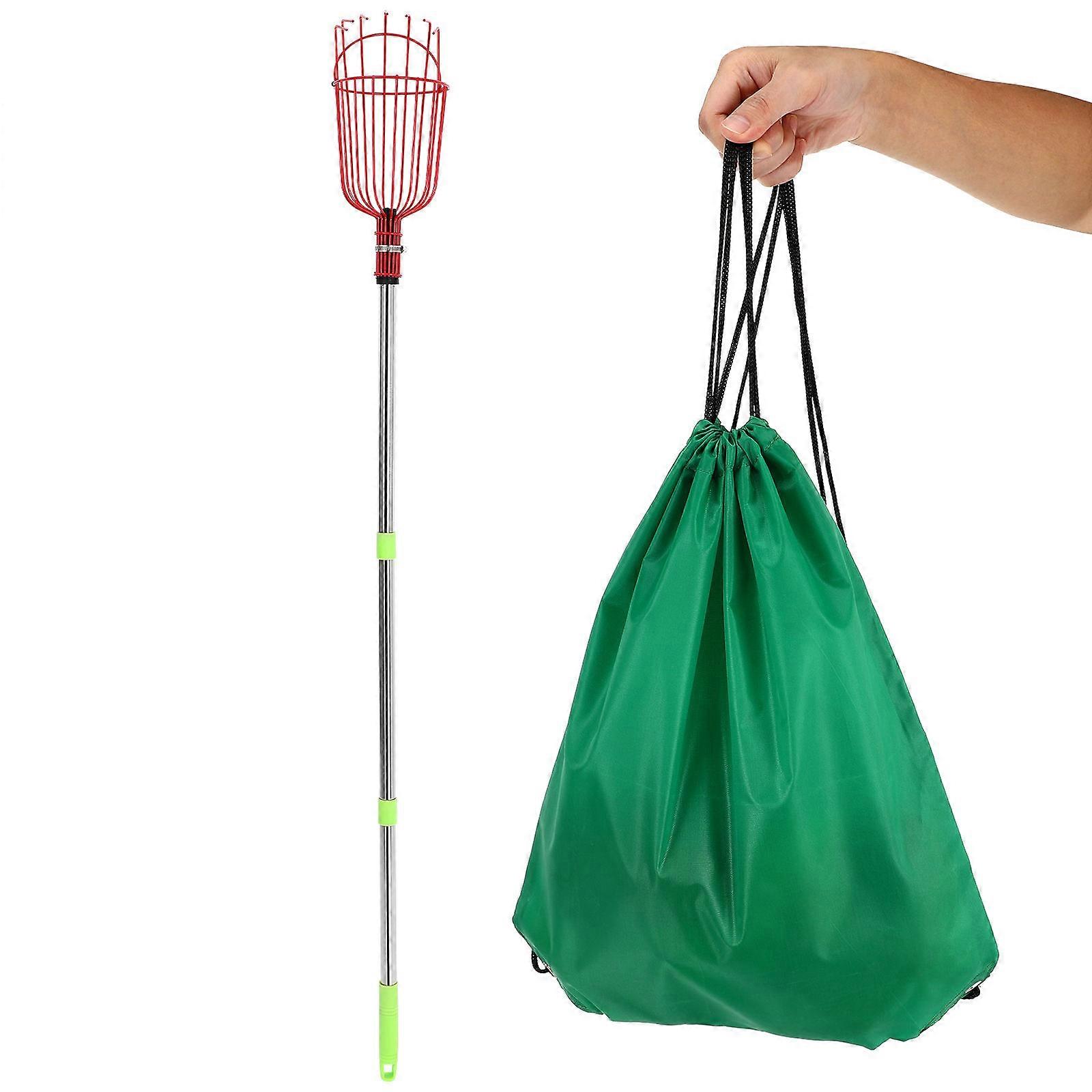 Stainless Steel Apple Picker Fruit Picking Tool Gentle Hold for Fruits Farmers 1 Set