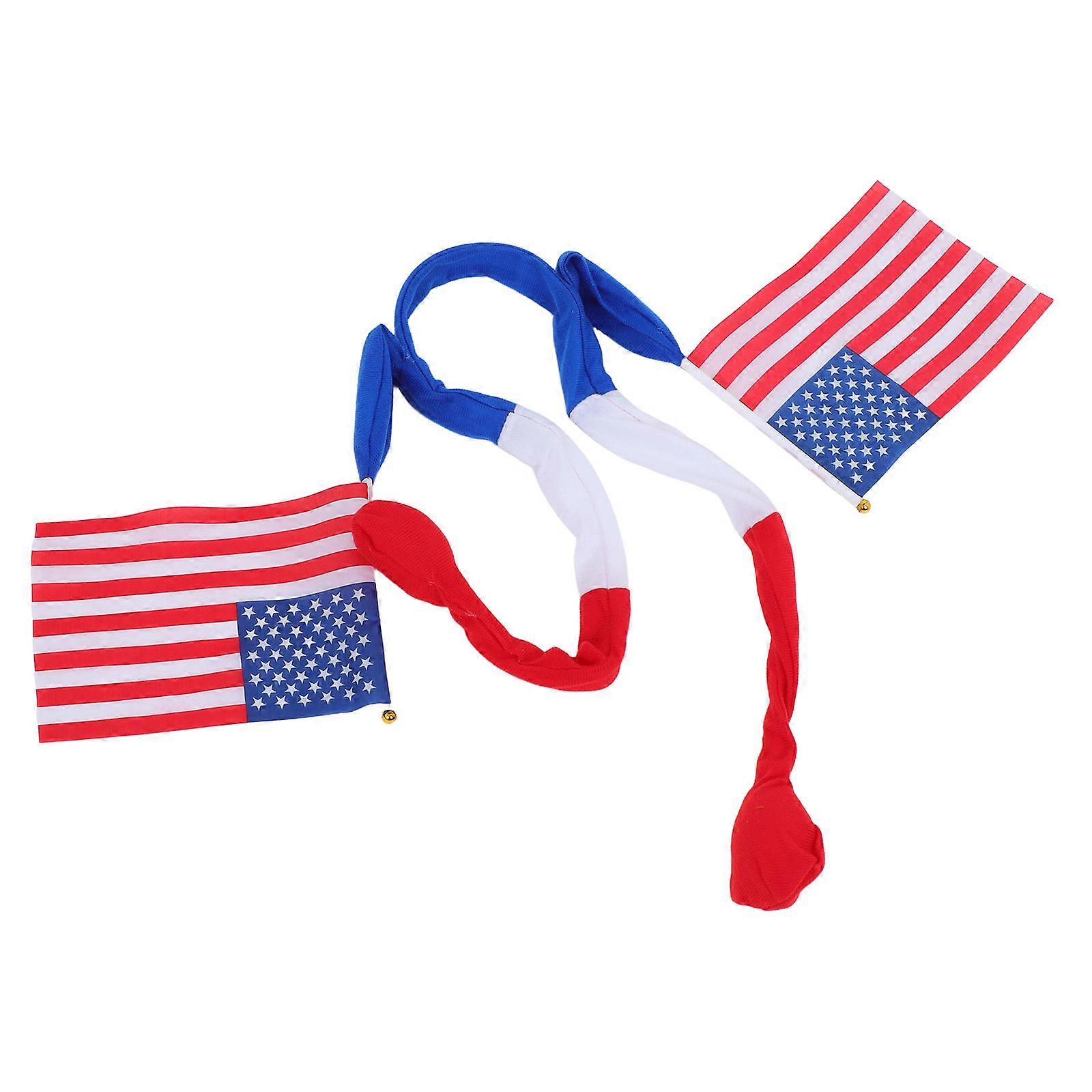 Lightweight Interactive American Flag Headband with Handswing Design for Independence Day, July 4th, Memorial Day, Outdoor Parties, and Family