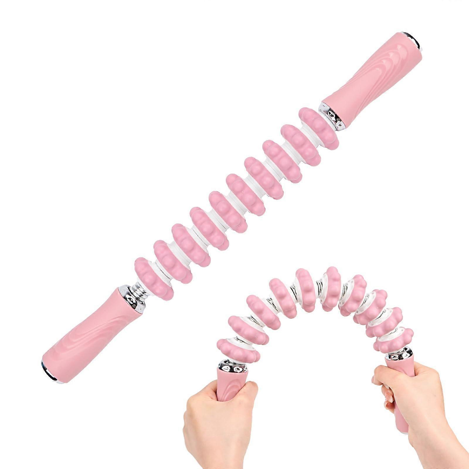 Fascia Roller Cellulite Massager with Non-Slip Handle for Deep Tissue Muscle Relief and Trigger Point Massage – Silicone Gear Design