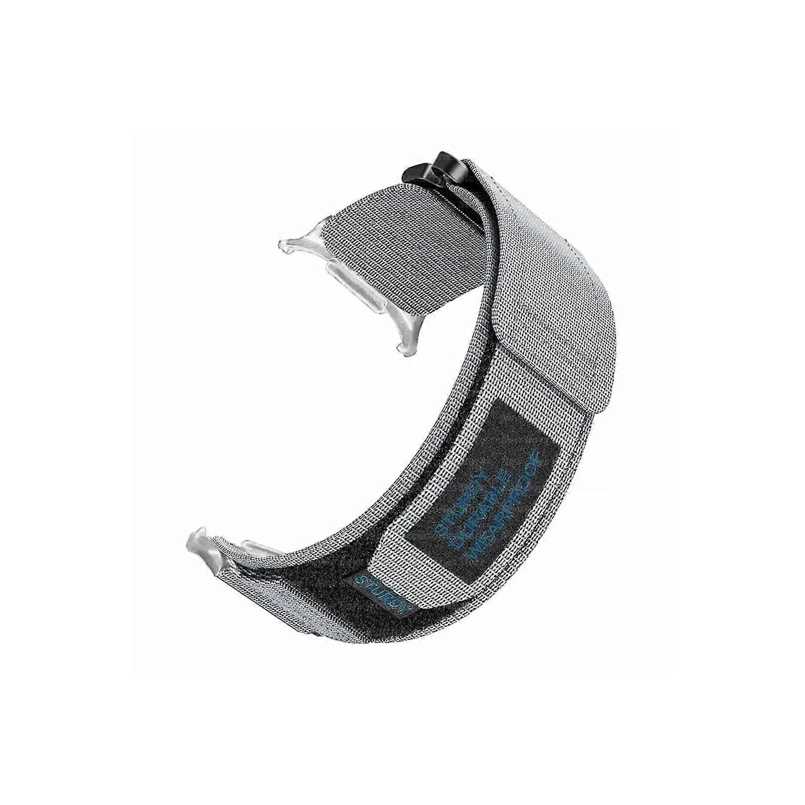 Nylon Watch Strap Suitable for Samsung Galaxy Watch Ultra 47 mm No Gaps Men's Loop Bracelet Correa Silver grey For Galaxy Watch Ultra 47mm