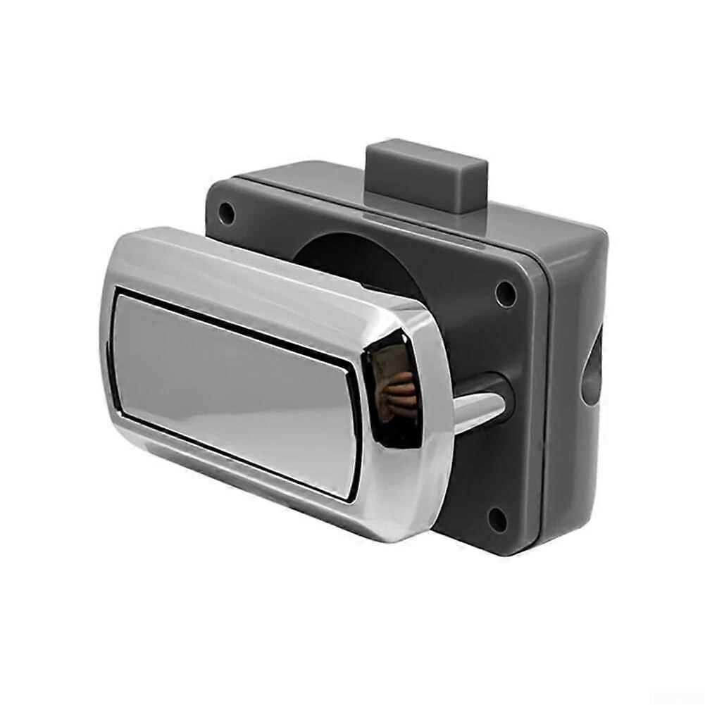 Drawer lock mechanism for fast motorhomes, quick installation for users (chrome)