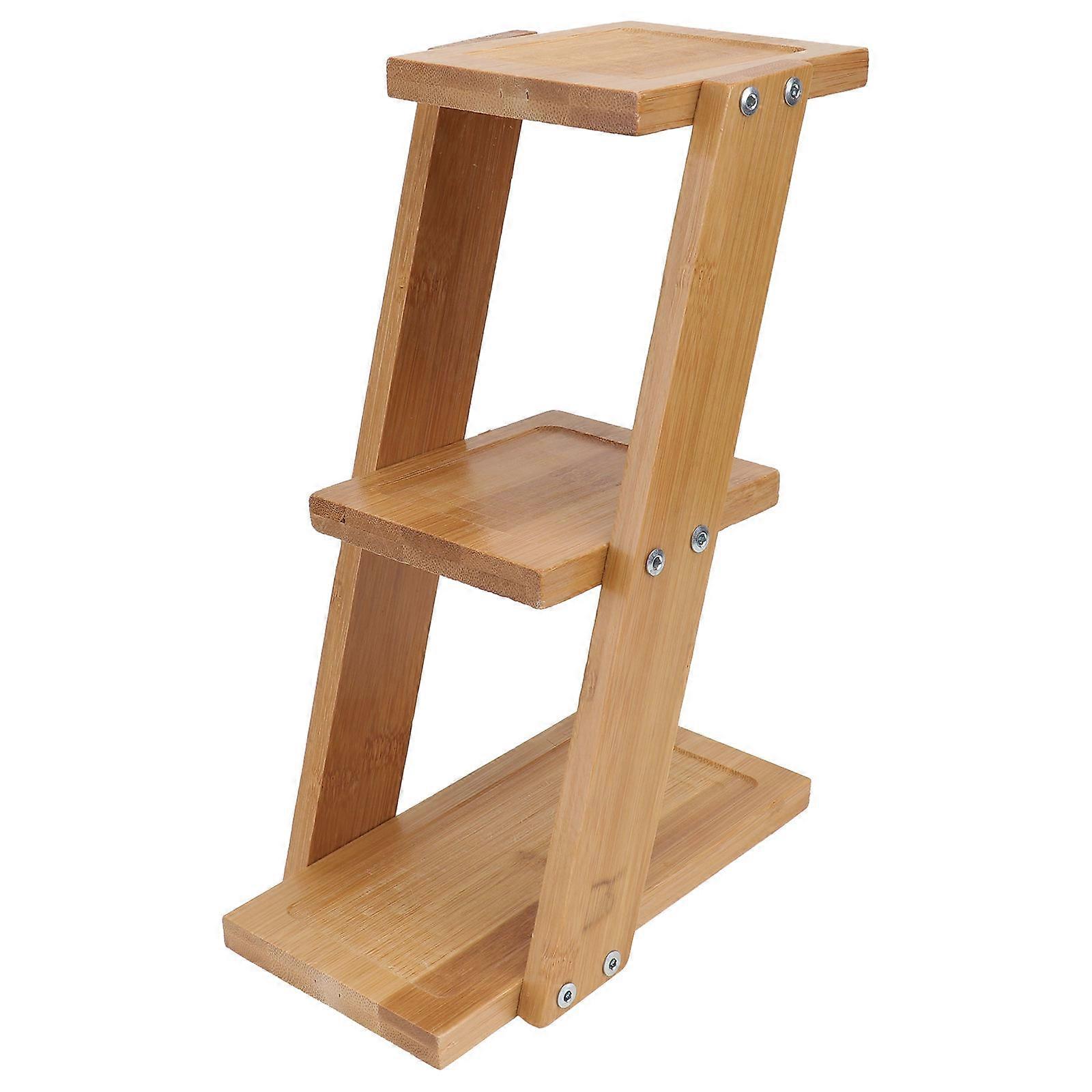 Brown Plastic Flowerpot Holder for Balcony Decorative Use 1pc