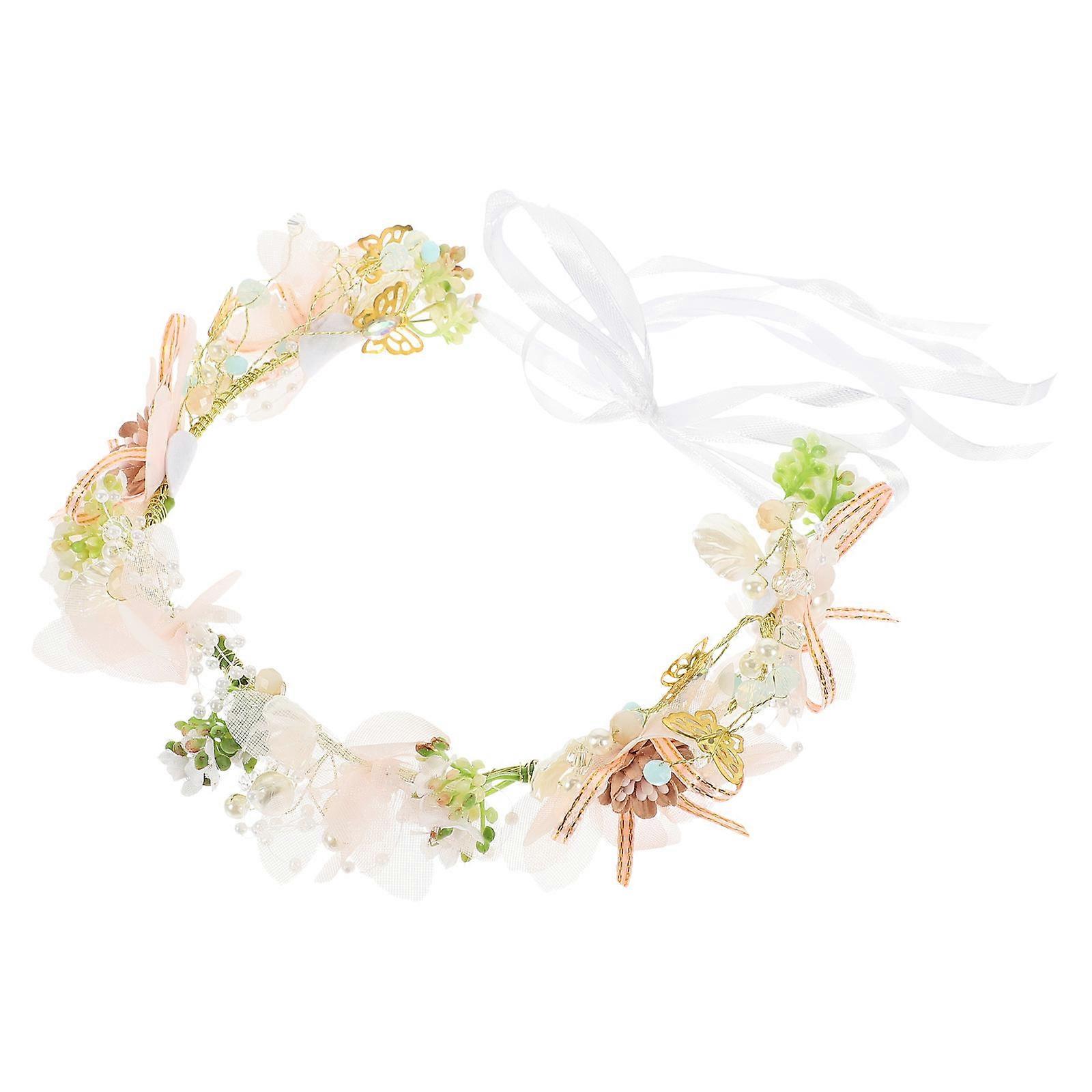 MultiColored Artificial Flower Crown for Kids Adjustable Headband Ideal for Decor and Events
