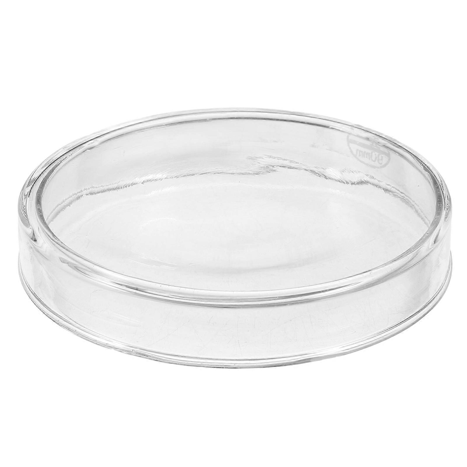 Glass Petri Dish Laboratory Research 90mm Diameter Designed For Easy Observation 10PerSet