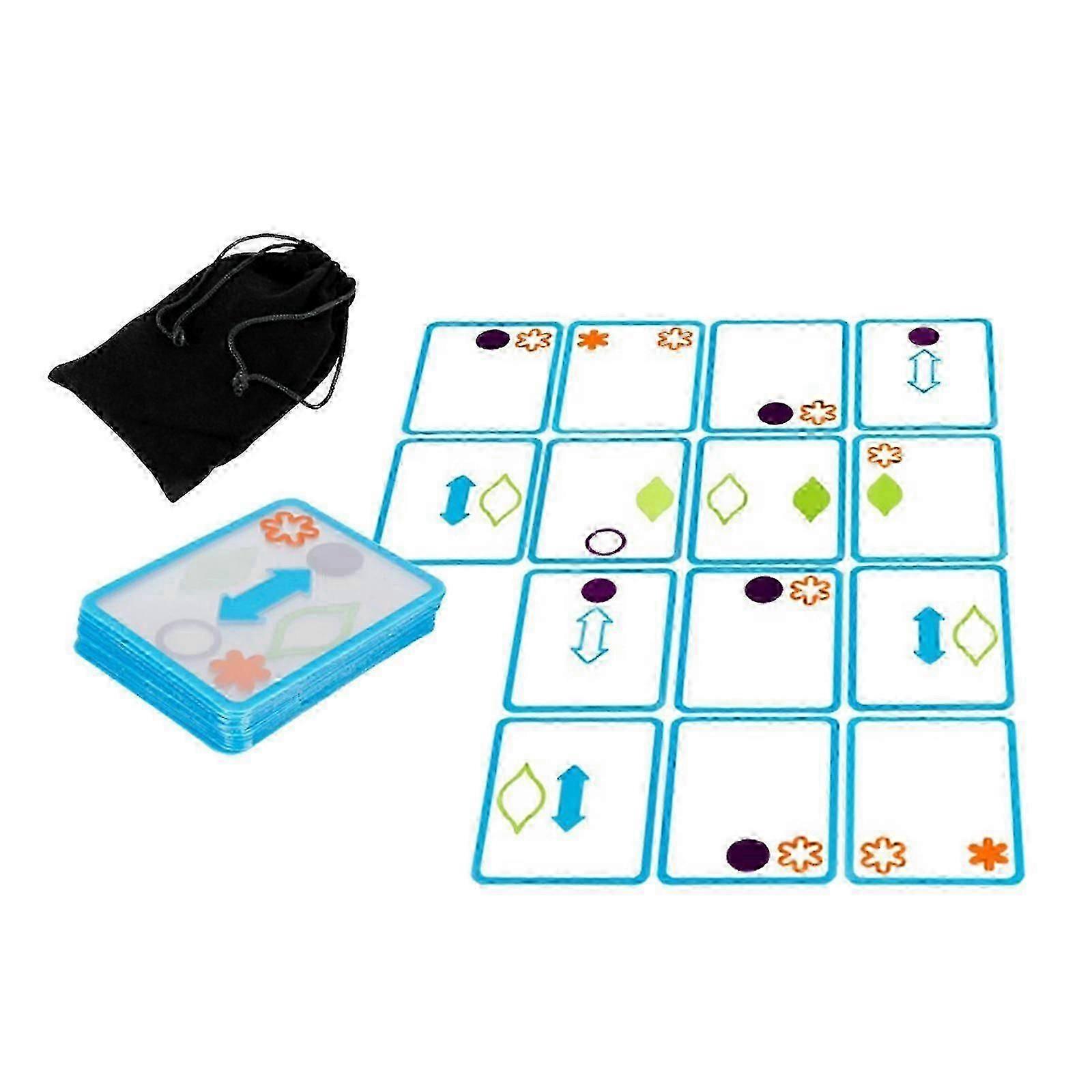 Overlap Card Swish Cards Educational Puzzle Development for Party Adult Kidsl