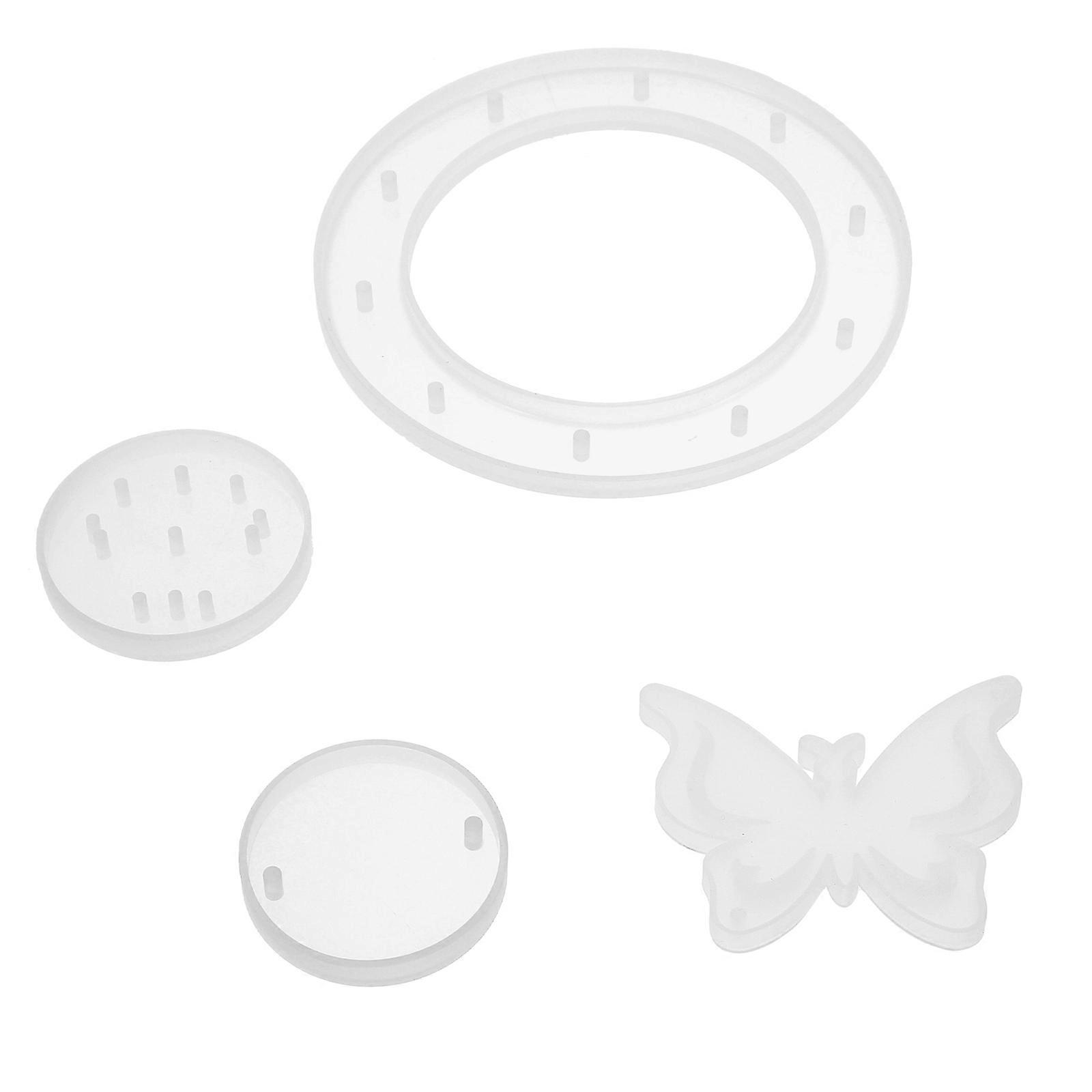 Creative Wind Chime Mold For Children And DIY Enthusiasts 1 Set In White Color With Durable Design