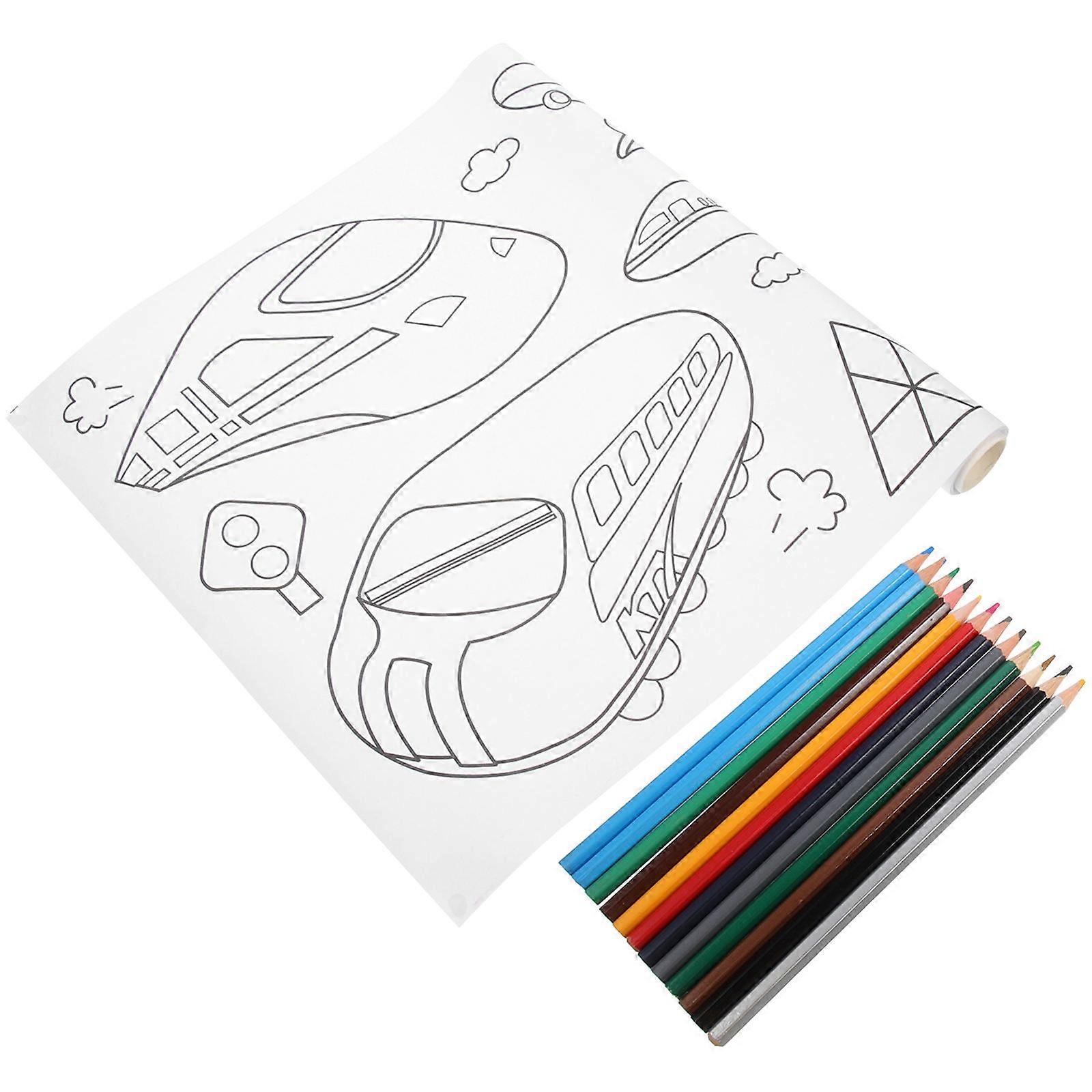Toddler Painting Coloring Poster Great For Engaging Children In Creative Activities 1 Set