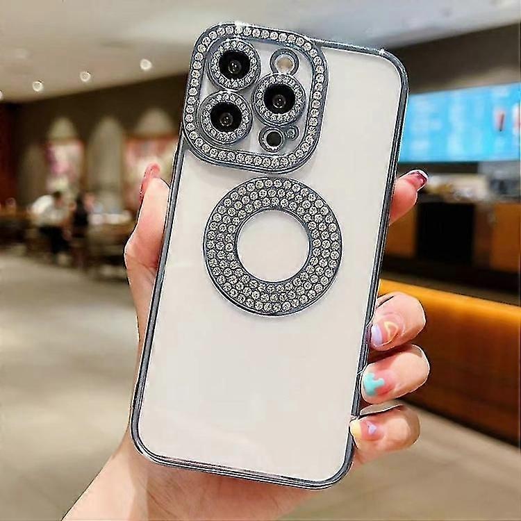 For iPhone 14 Electroplated Diamond TPU Phone Case