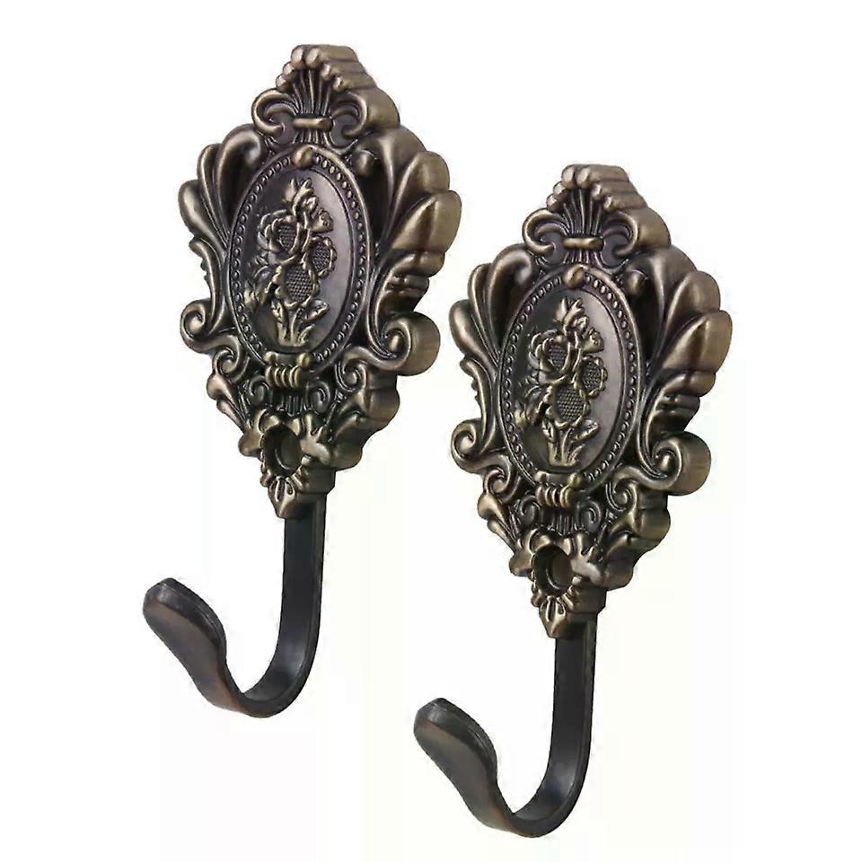 Curtain Tie Backs Hooks, 2pcs Vintage Drapery Holdbacks Wall Hooks