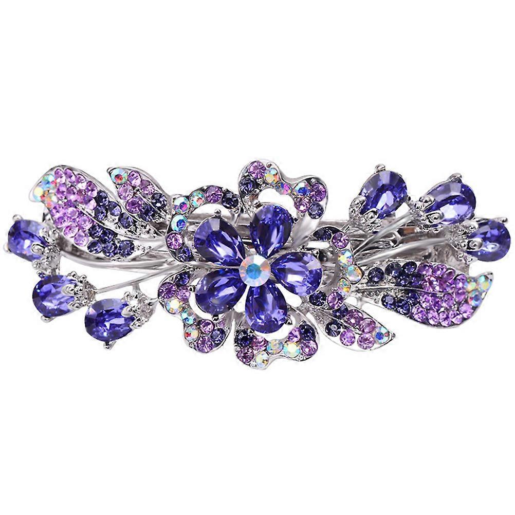 a polished and professional product description based on your title:
**Elegant Rhinestone Hair Clips for Women – Stylish Barrettes & Ponytail