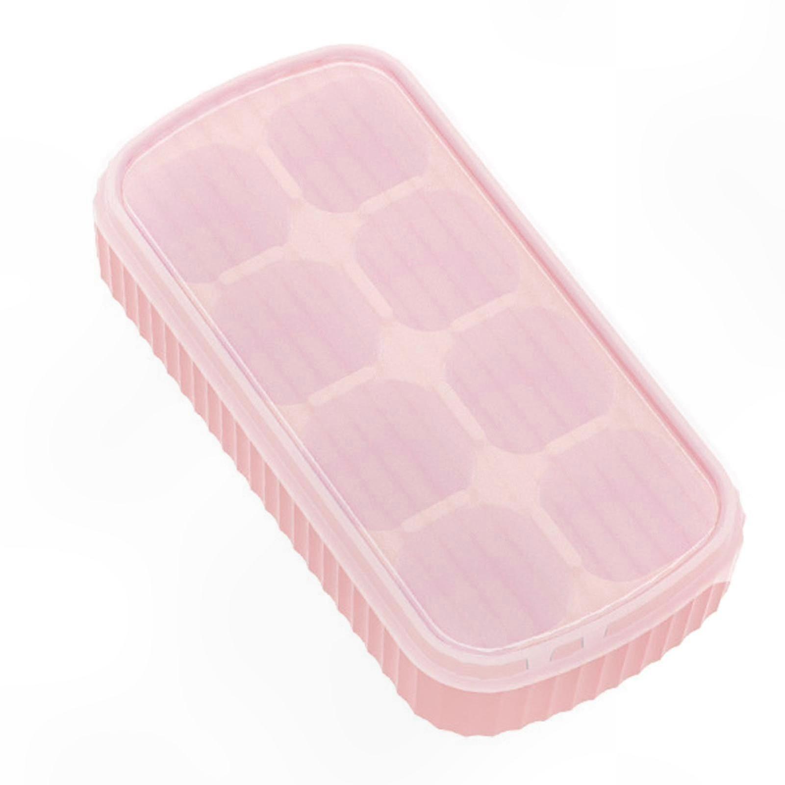 8 Grid Non-Stick Silikon Isbitbrett Stabelbar firkantet form for DIY kjøkkenbruk