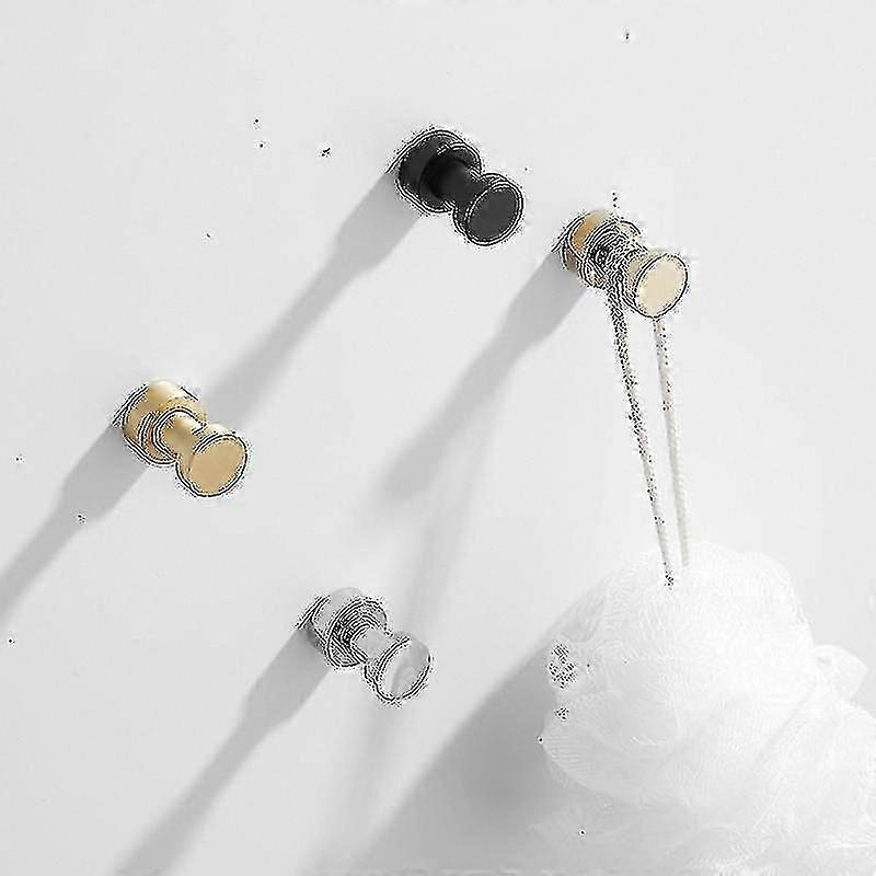 4 قطع النحاس الحمام الملابس هوك هوك منشفة واحدة هوك حفرة خالية من المرحاض هوك