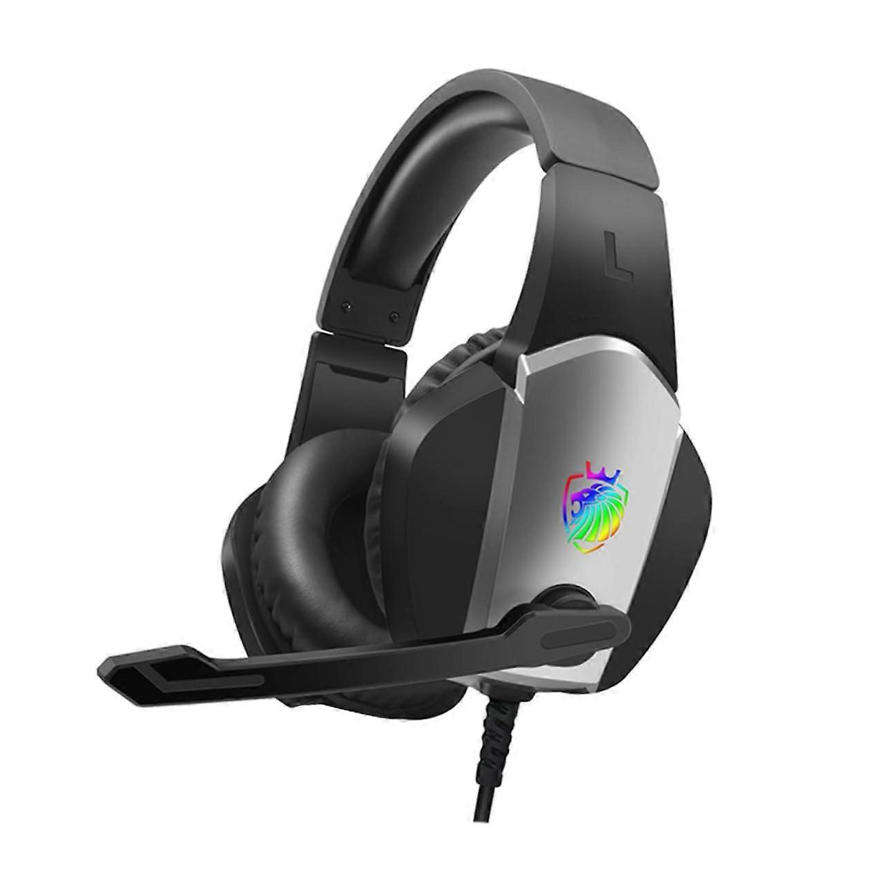 Foldable USB Gaming Headset with Microphone LED Light ABS A1