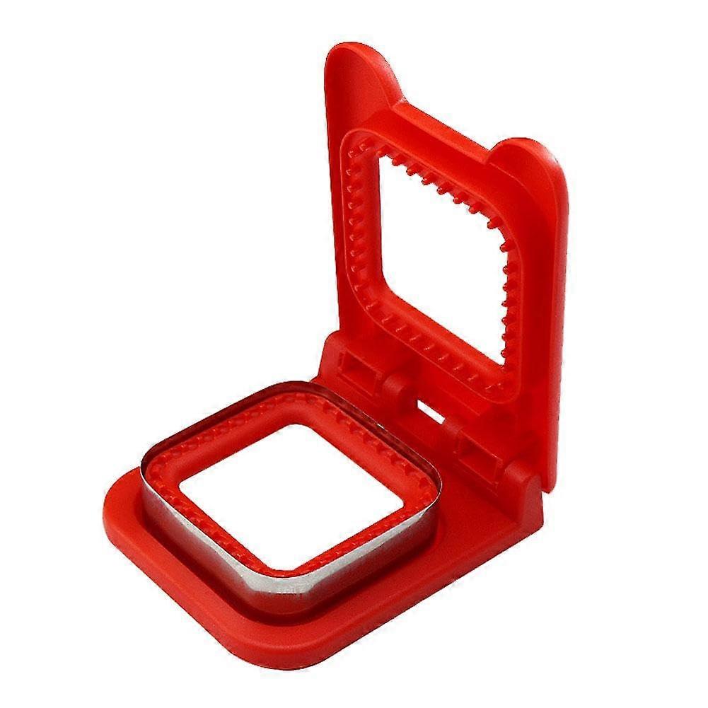 Sandwich Maker Cutter and Seal Set for Kids, Lunch Sandwiches, Decruster, Uncrustable Bread, Toast Maker, Breakfast Mould Red