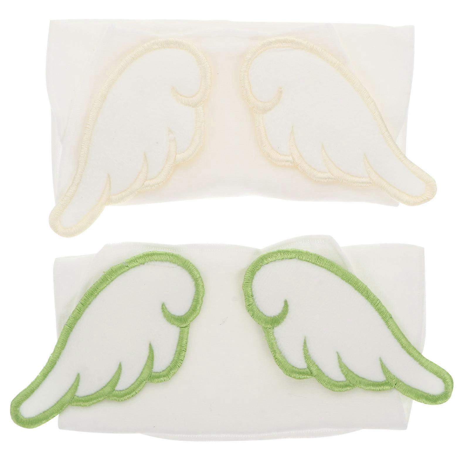 2Set Multi-layered Cotton Baby Sweat Towels Absorbent Pads For Children During Play 29x20x0.2cm Green