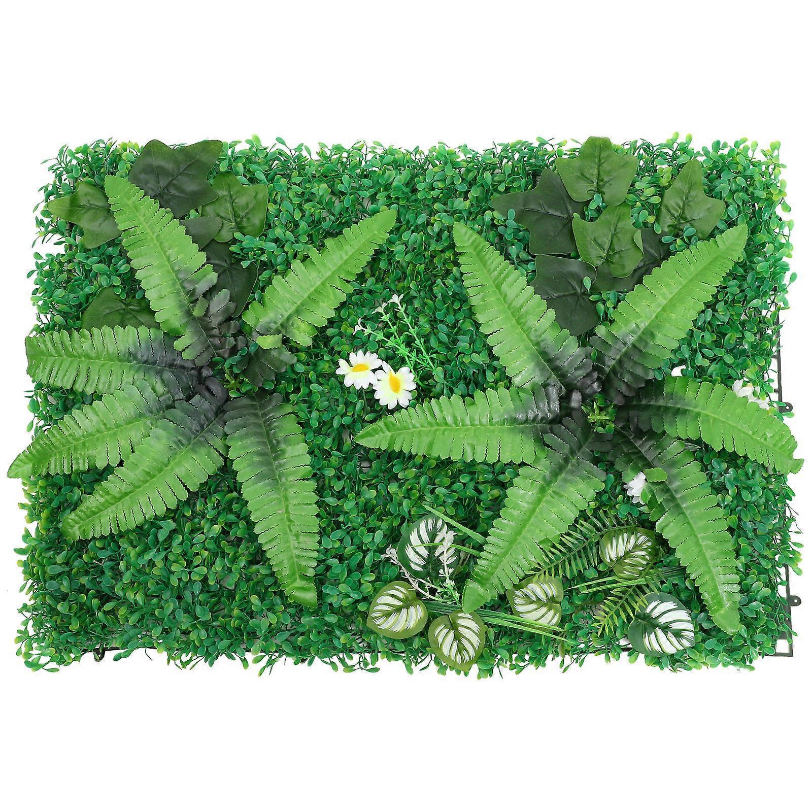 Artificial Plant Wall Panel for Decoration Realistic PVC Green Plants Time-saving and