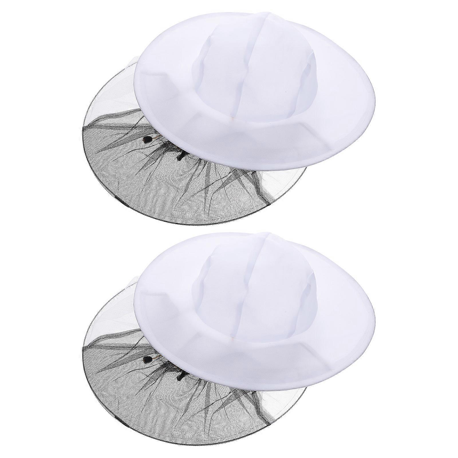 Beekeeping Veil Hat with Elasticated Neck, Breathable Mesh Protective Head Net for Outdoor Activities Like Fishing and Hiking
