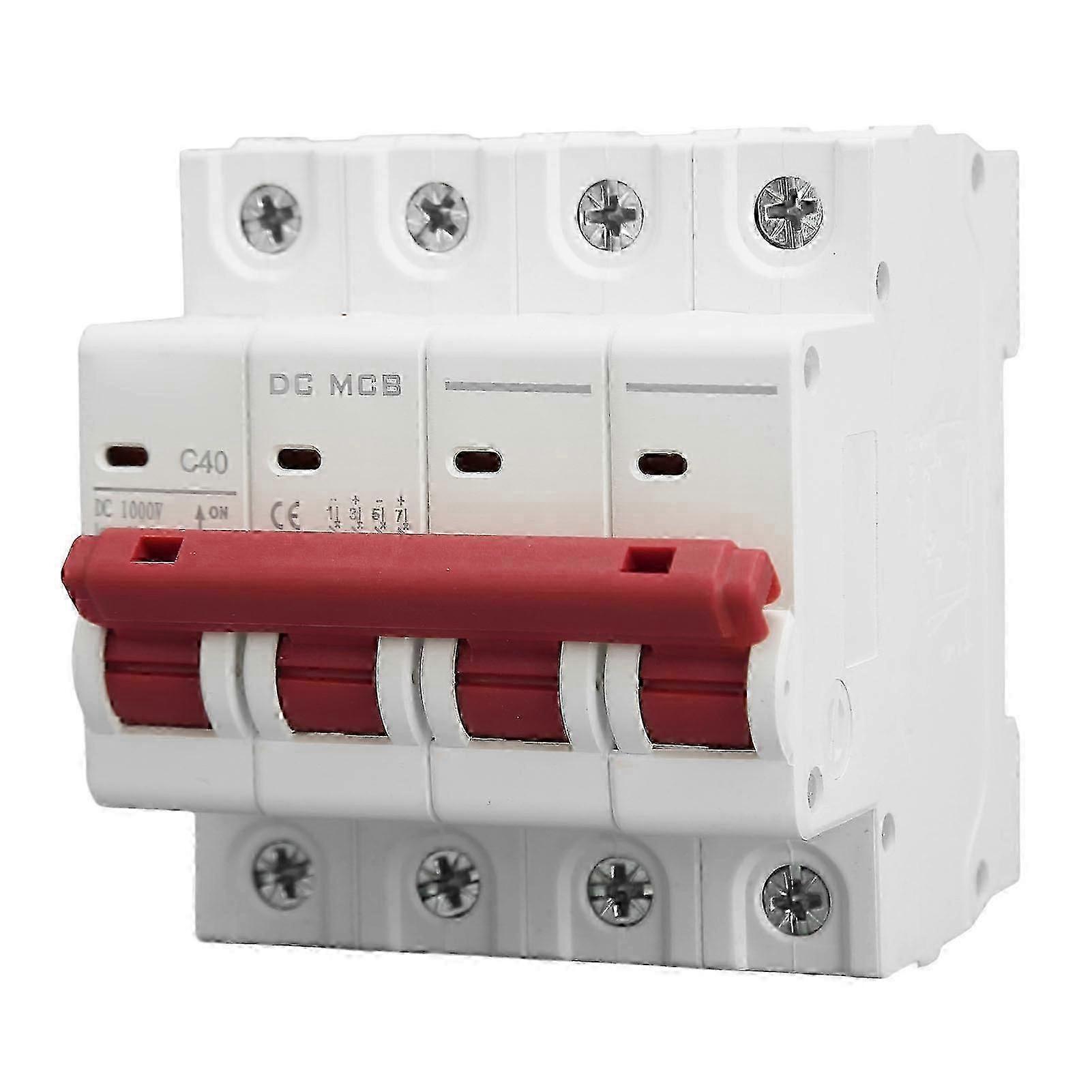 4P DC Circuit Breaker Arc Extinguishing Fast Decoupling Miniature Circuit Breaker for Solar PV System DZ47s 63Z DC 1000V