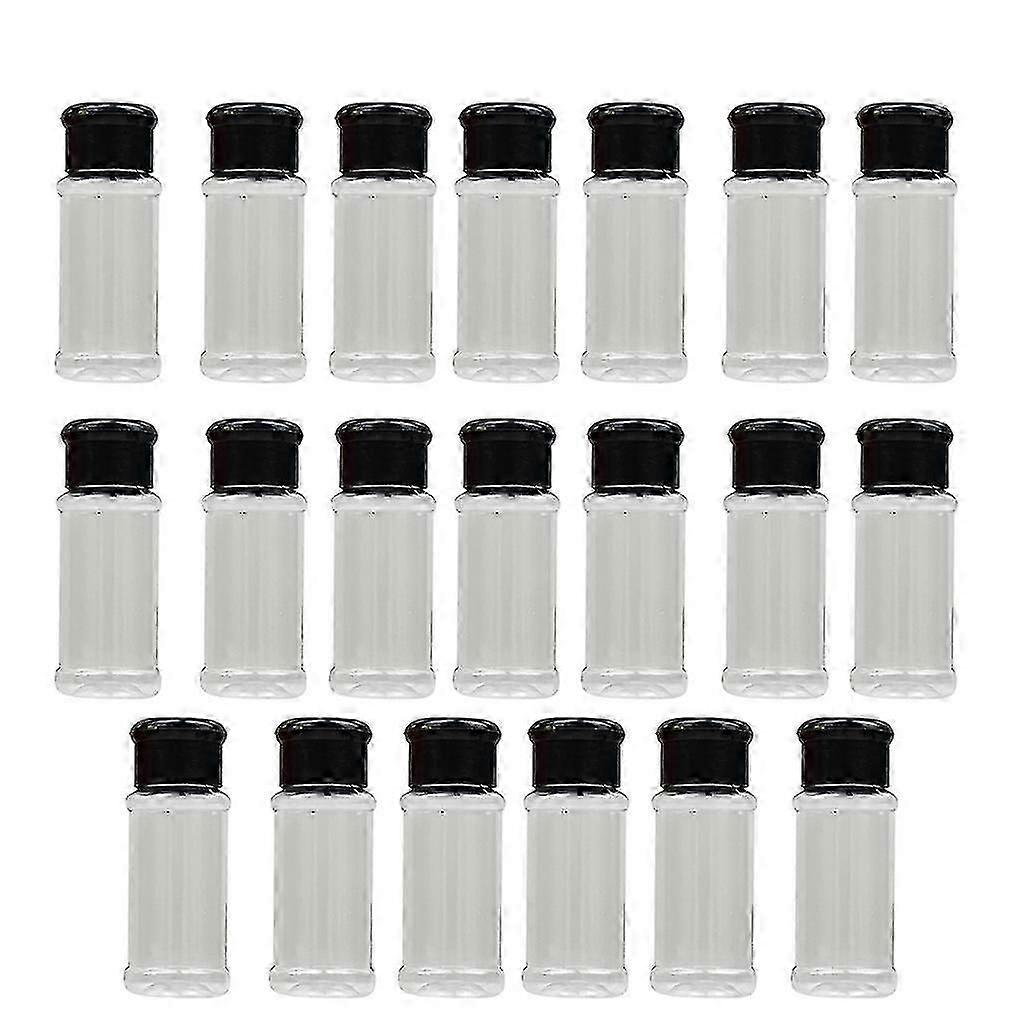 Empty Plastic Spice Jars, 3.3 Fluid Ounces/100ml Spice Containers For Storing Bb