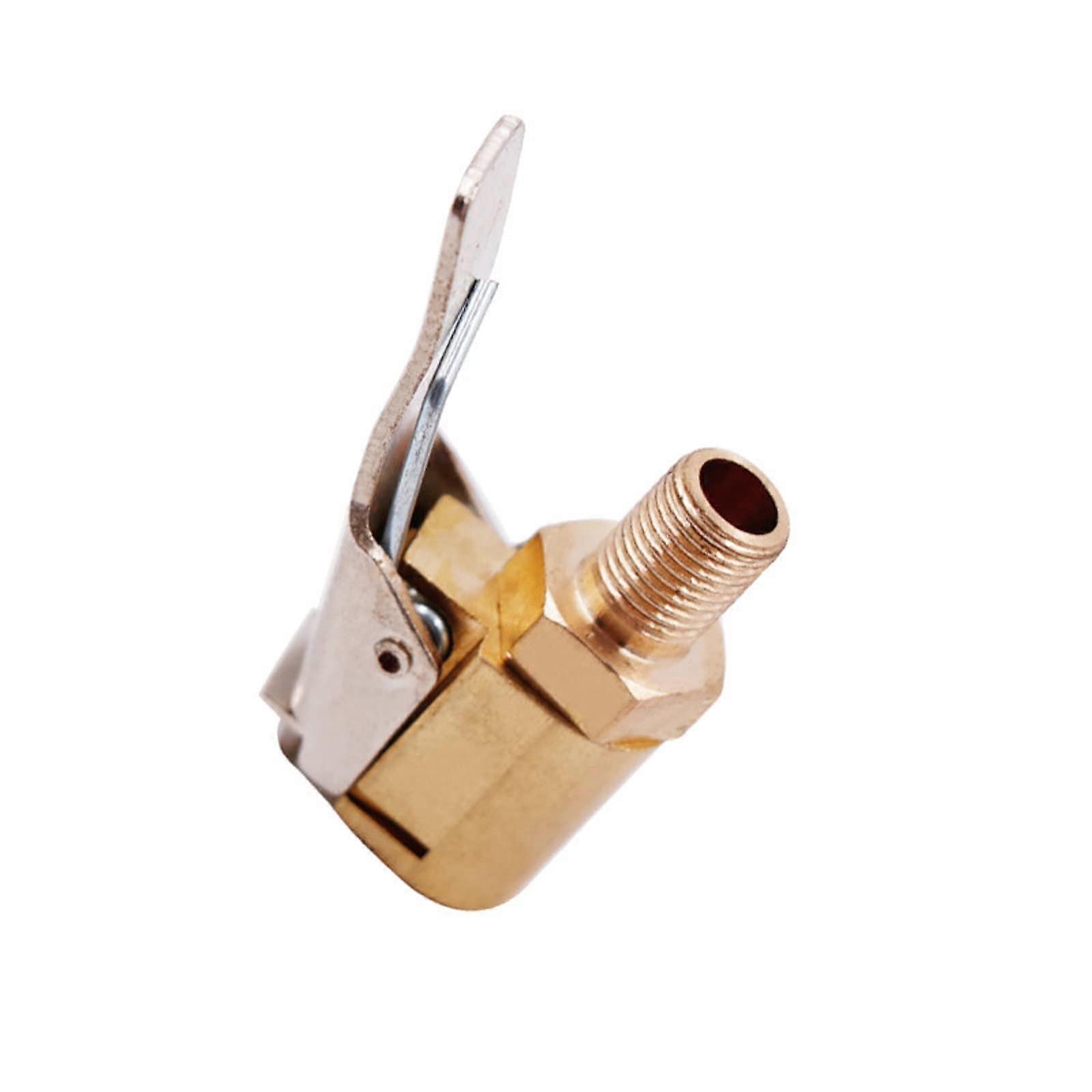 Car Valve Lever Plug Adapter, Brass Air Chuck for Tyre Inflation, Compatible with Standard Valve Sizes