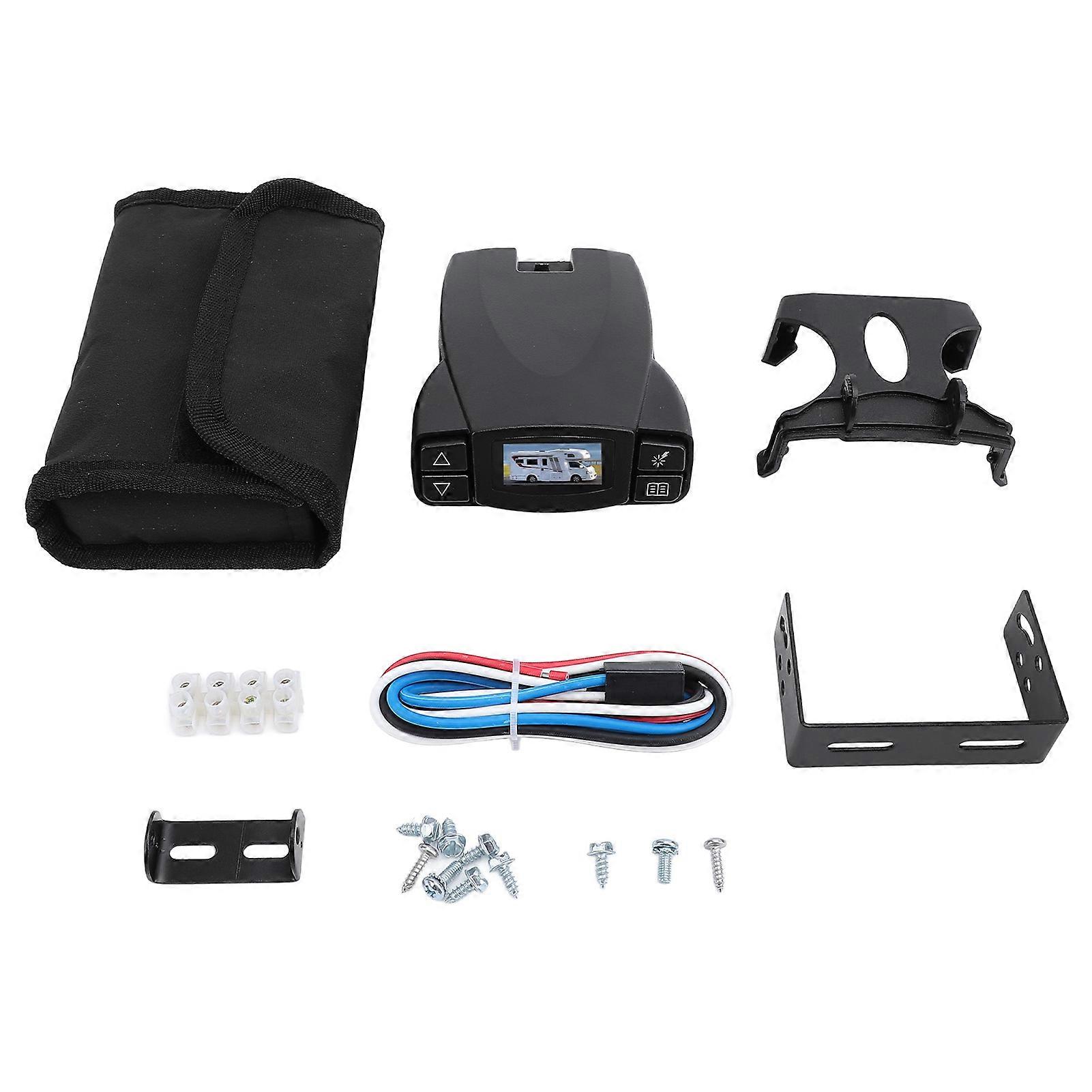 LCD Display Trailer Brake Control Module for 1 4 Axles Electric Brake Controller Suitable for Tundra Tacoma