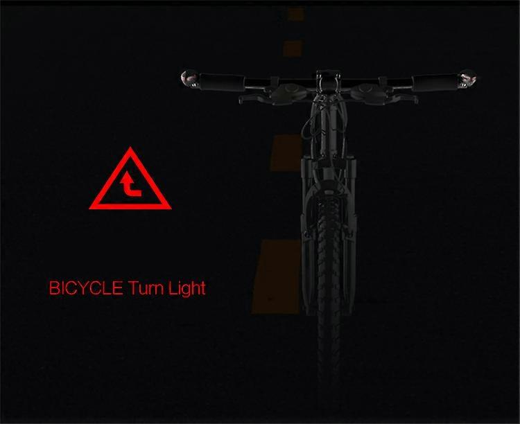 Bike Handlebar End Grips 2pcs Bicycle Bar Ends Handle Grips with Turn Lights for Mountain Bikes